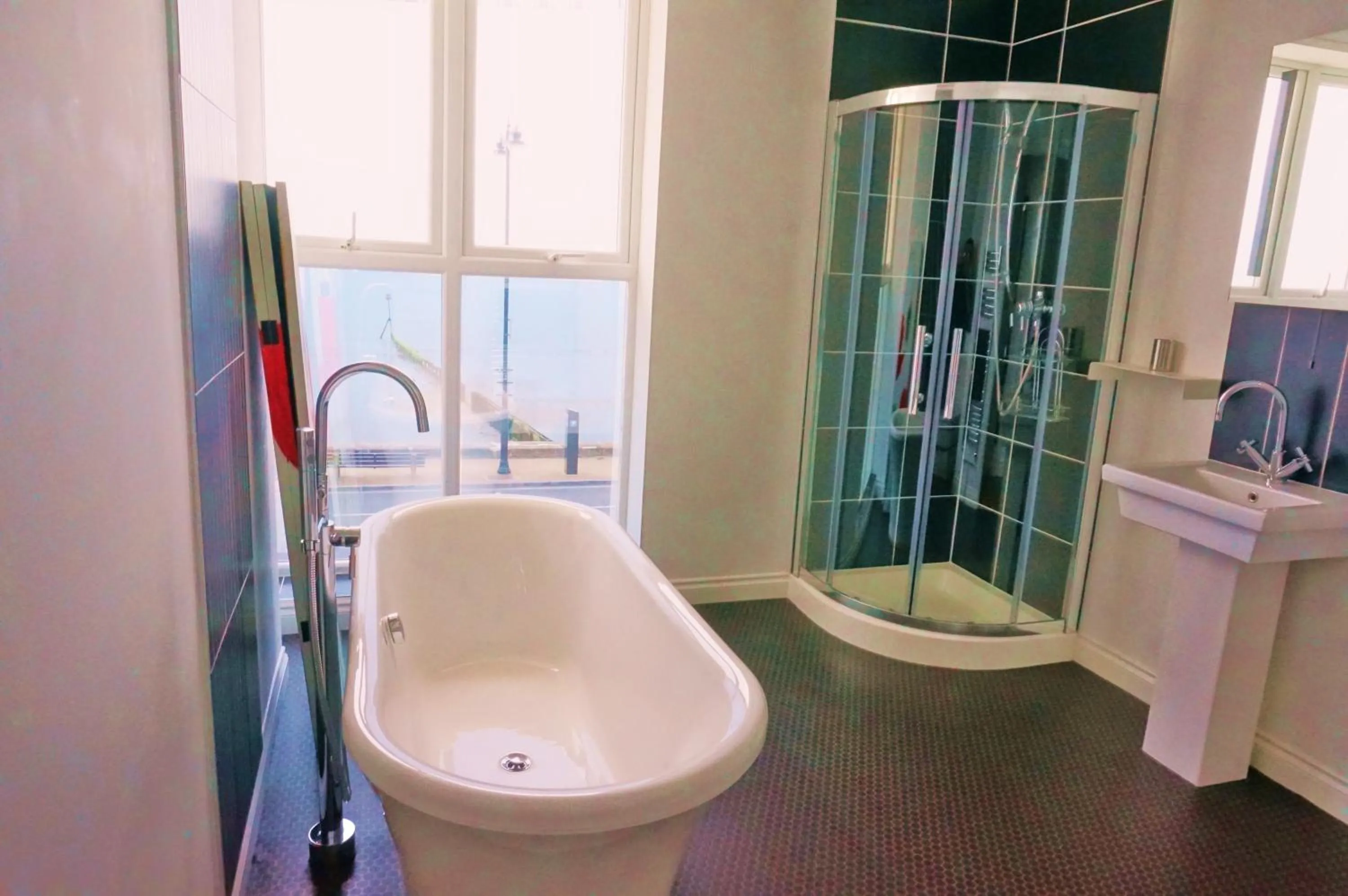 Bathroom in shoreside inn