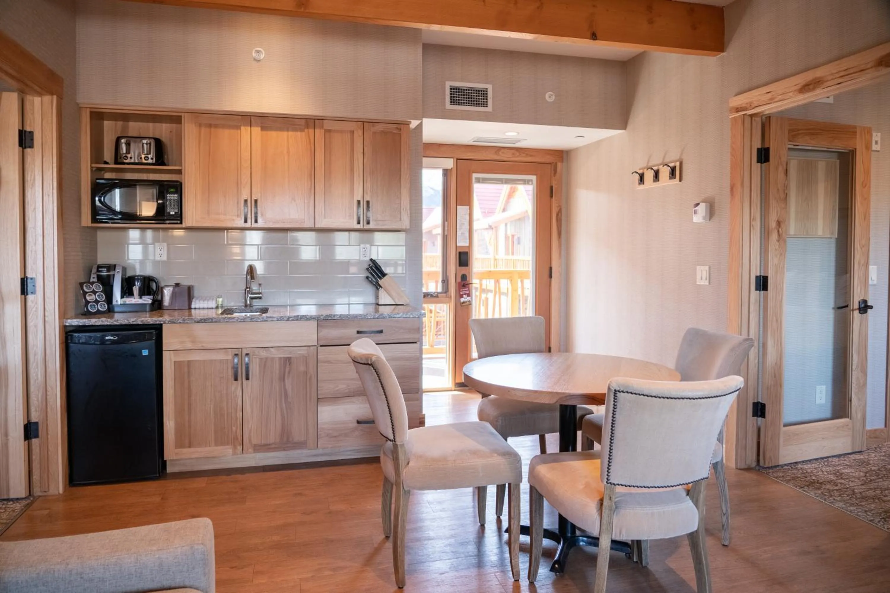 Kitchen or kitchenette in Moose Hotel and Suites