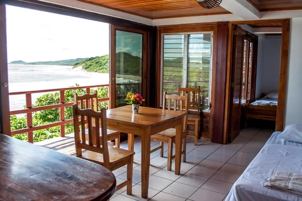 Balcony/Terrace, Bed in Magnific Rock - Surf Resort & Yoga Retreat Nicaragua