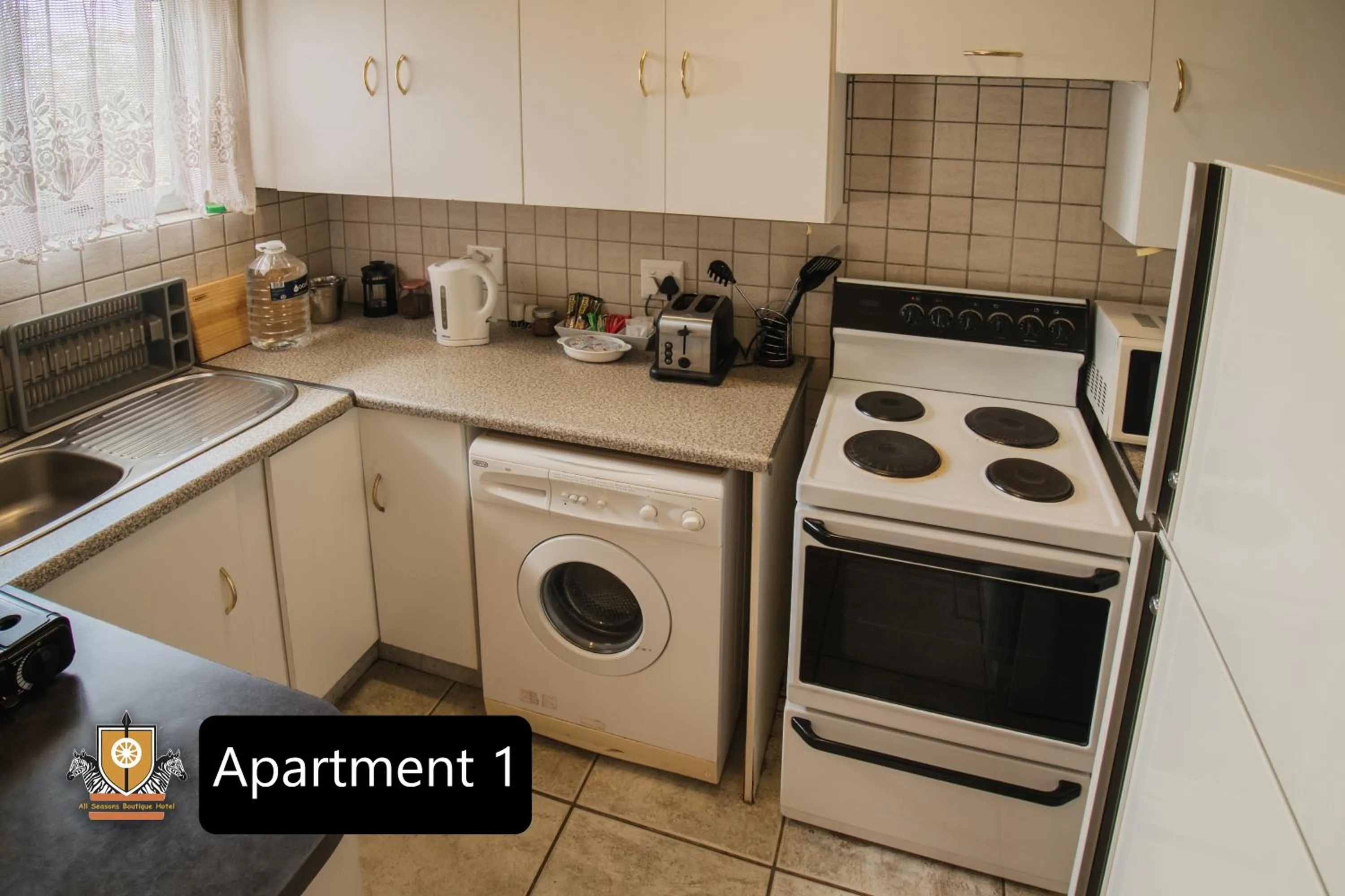 kitchen in All Seasons Boutique Hotel - Sustainable Electricity and Water