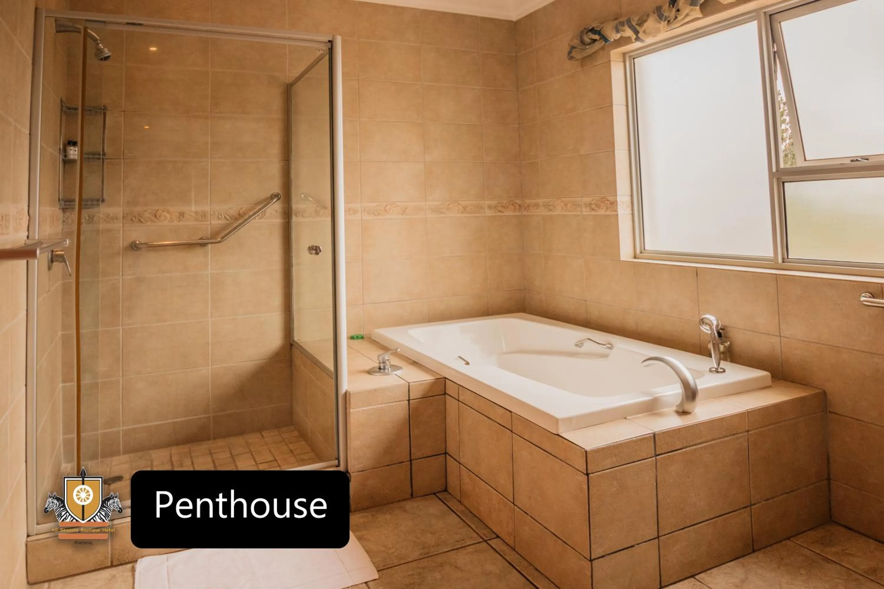 Bathroom in All Seasons Boutique Hotel - Sustainable Electricity and Water