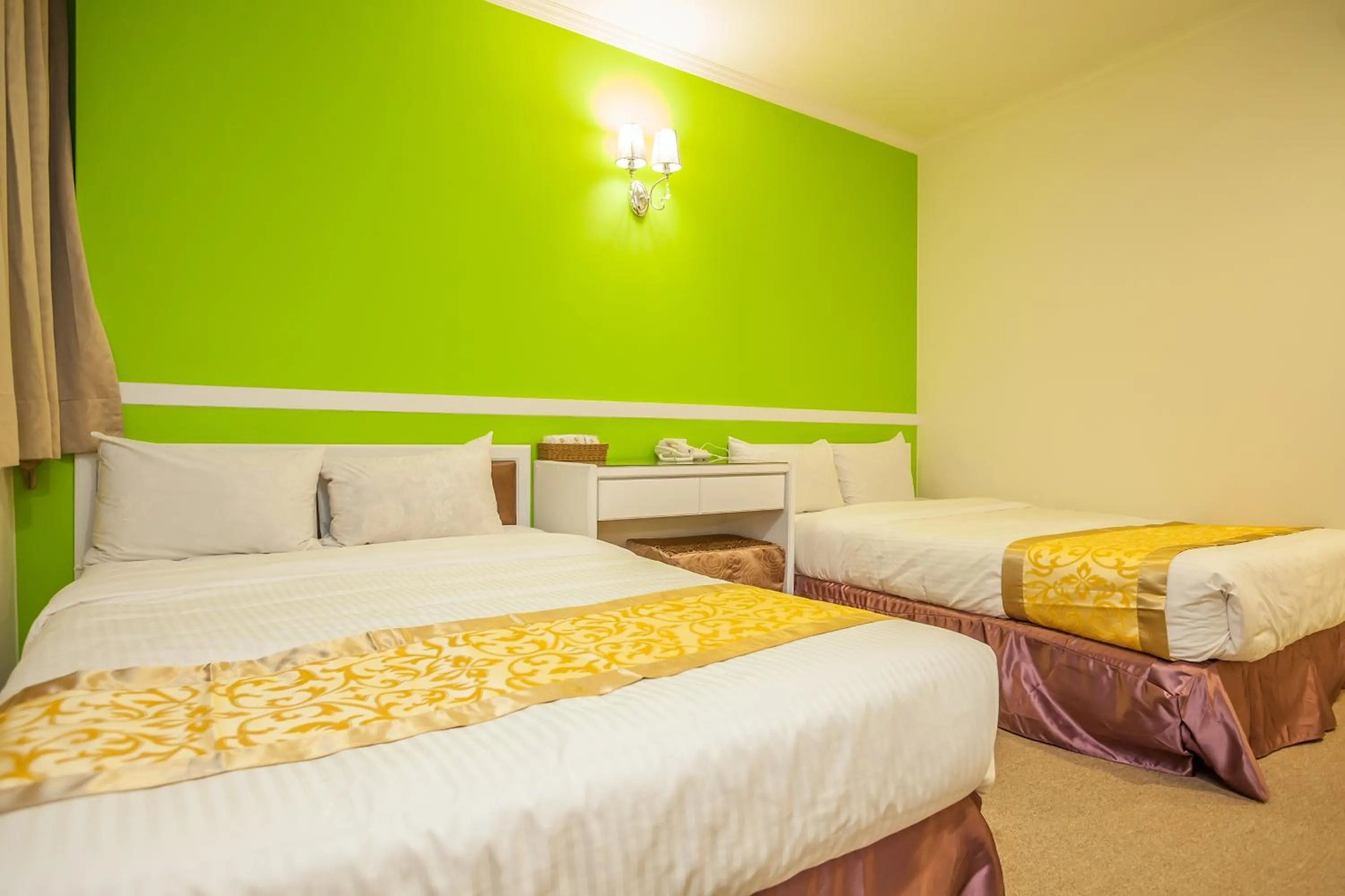 Decorative detail, Bed in Ming Zhi Hot Spring Hotel Building A