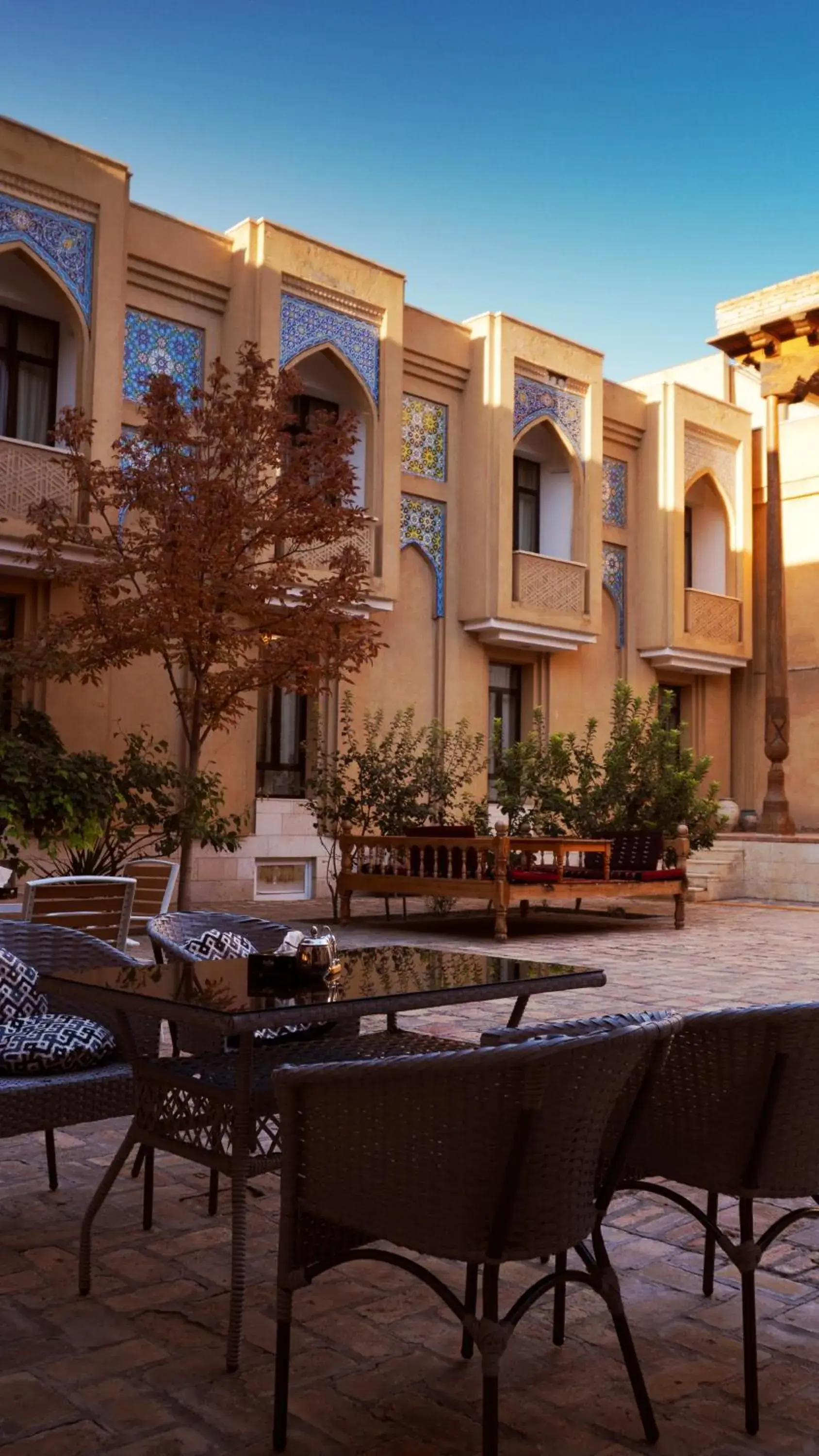 Inner courtyard view in Omar Khayyam Hotel Inner courtyard view in Omar Khayyam Hotel