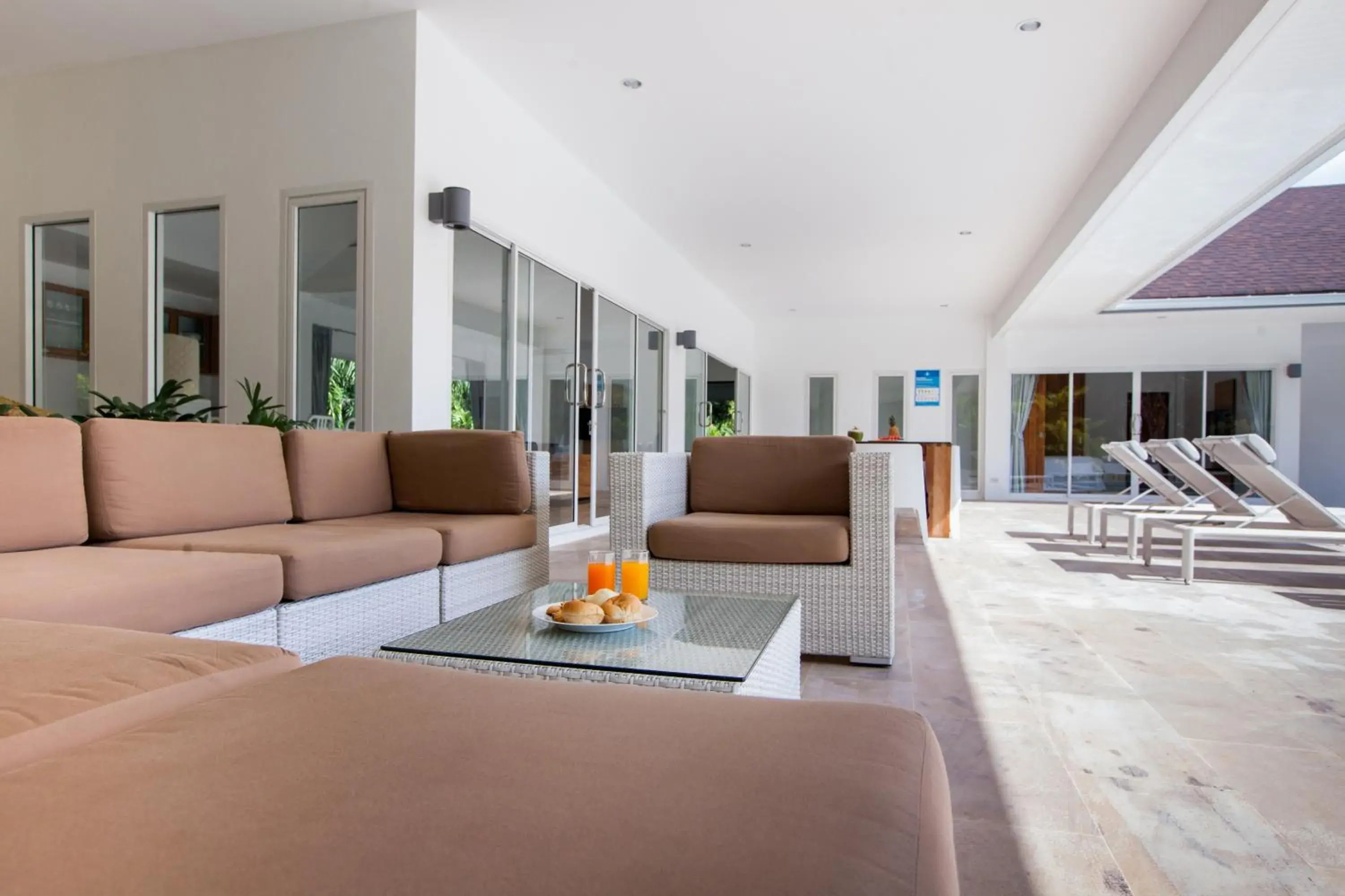 Seating area in Baan Lalle Seating area in Baan Lalle