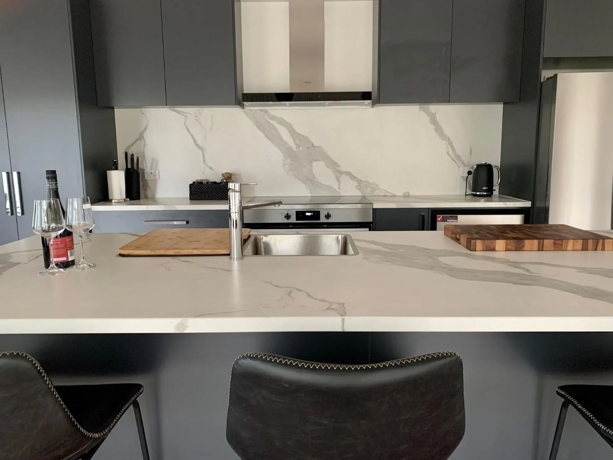 kitchen in Yering Gorge Cottages