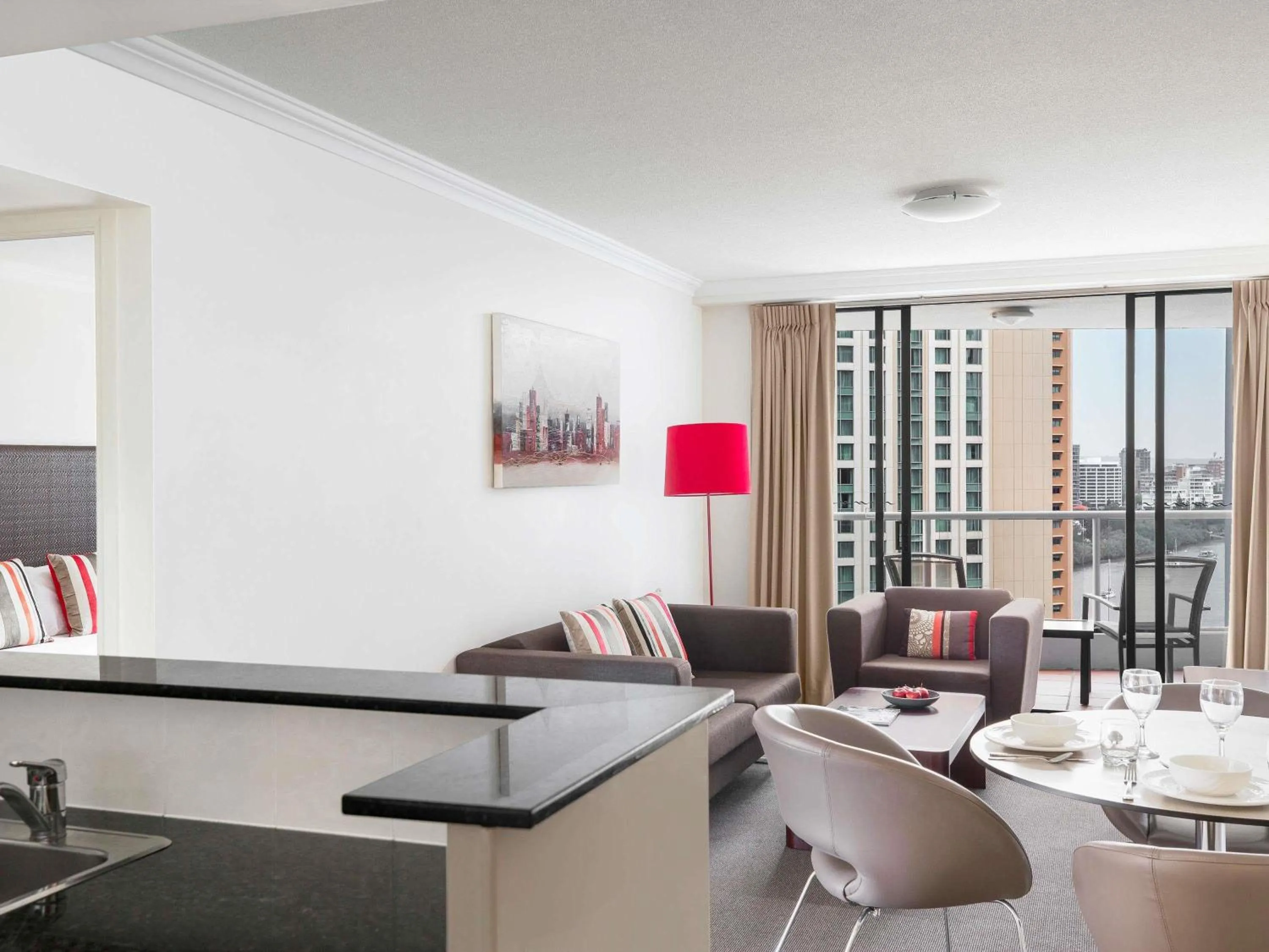 Bedroom in Mantra on Queen