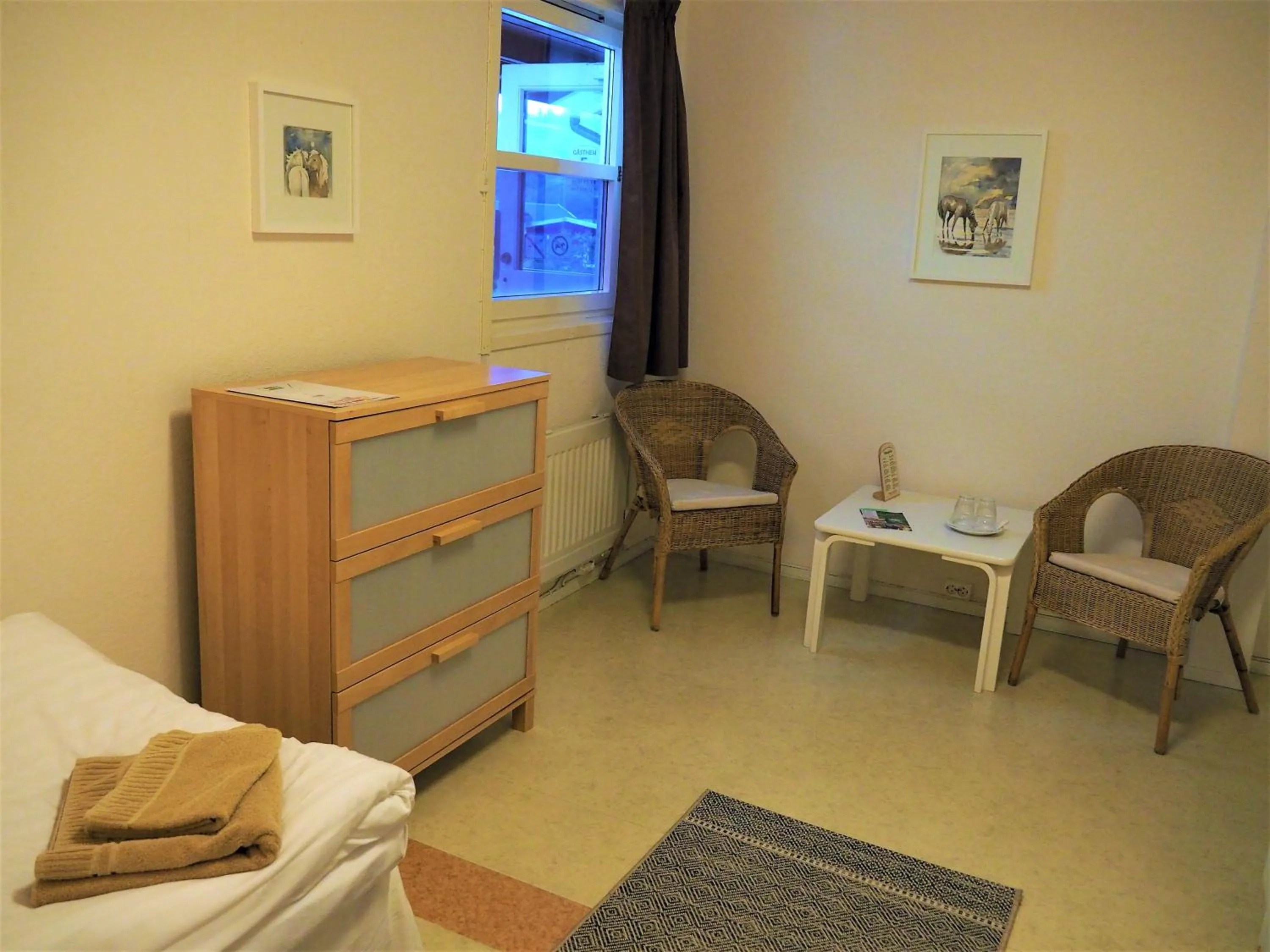 Photo of the whole room, Bed in Hillesgården