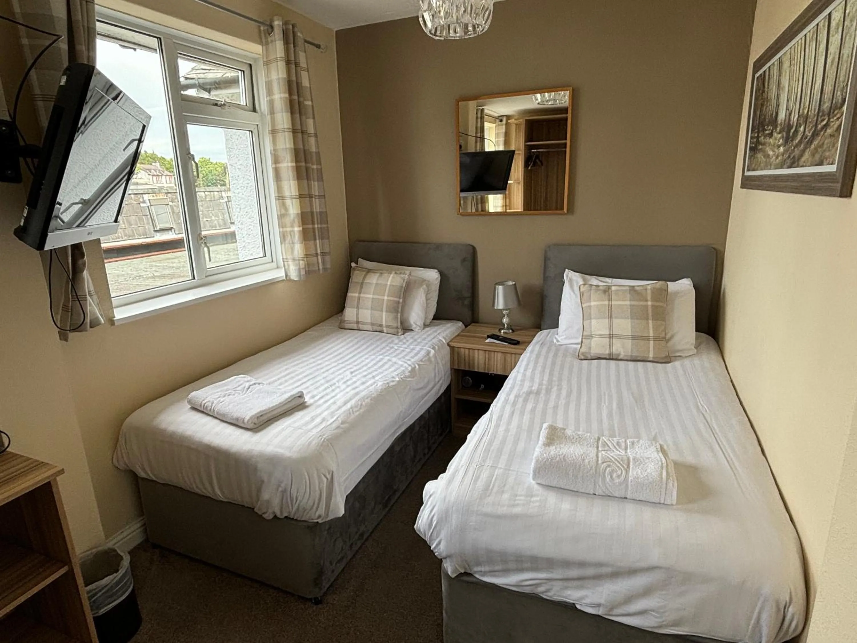Bed in Solway Lodge Hotel