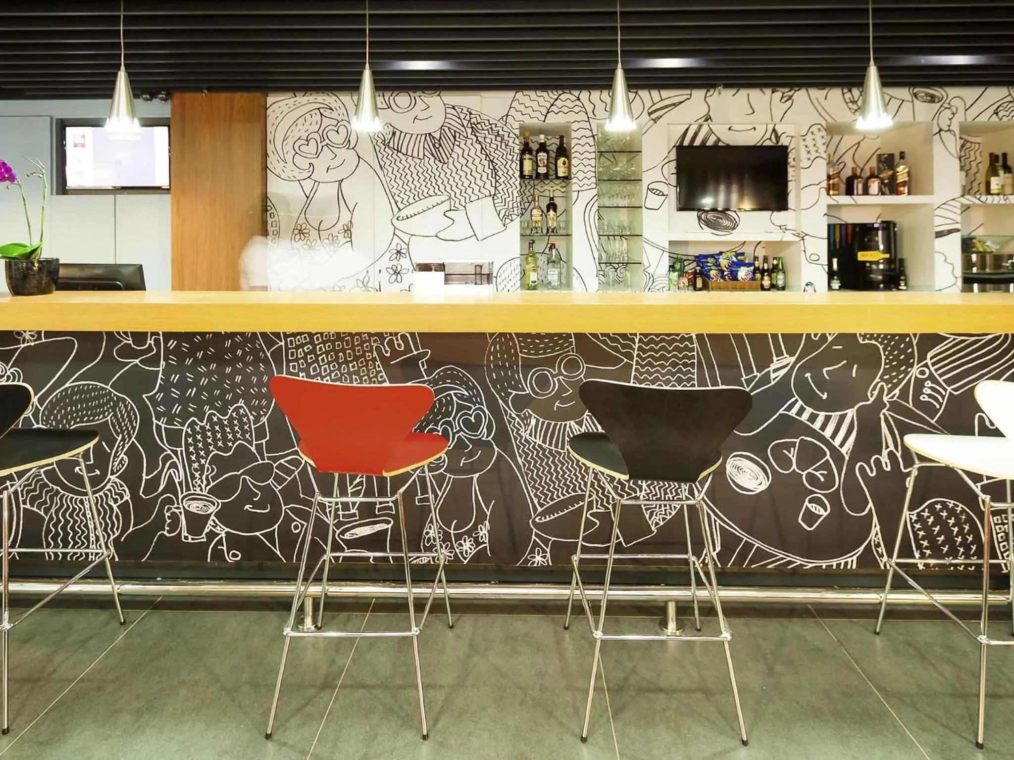 Lounge or bar in ibis Cascavel