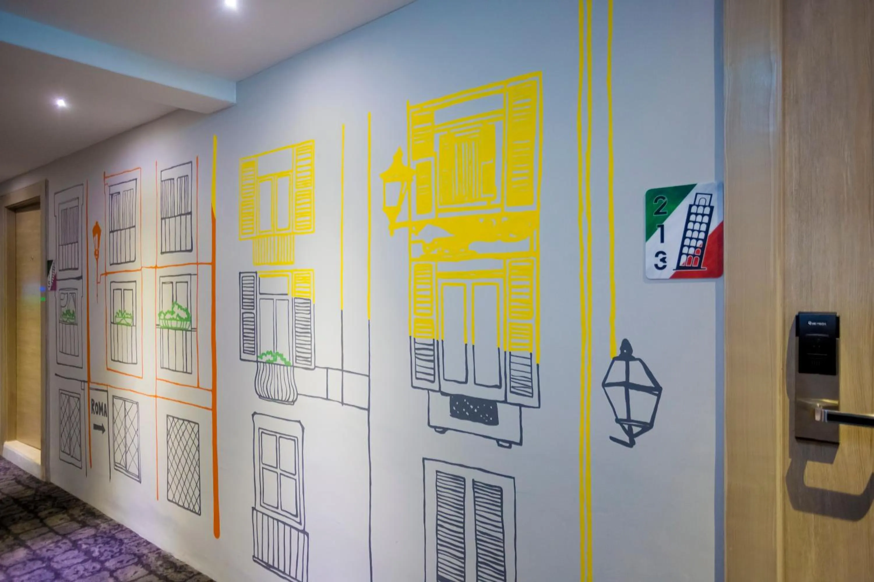 Decorative detail in Ibis Styles Bangkok Sukhumvit 50