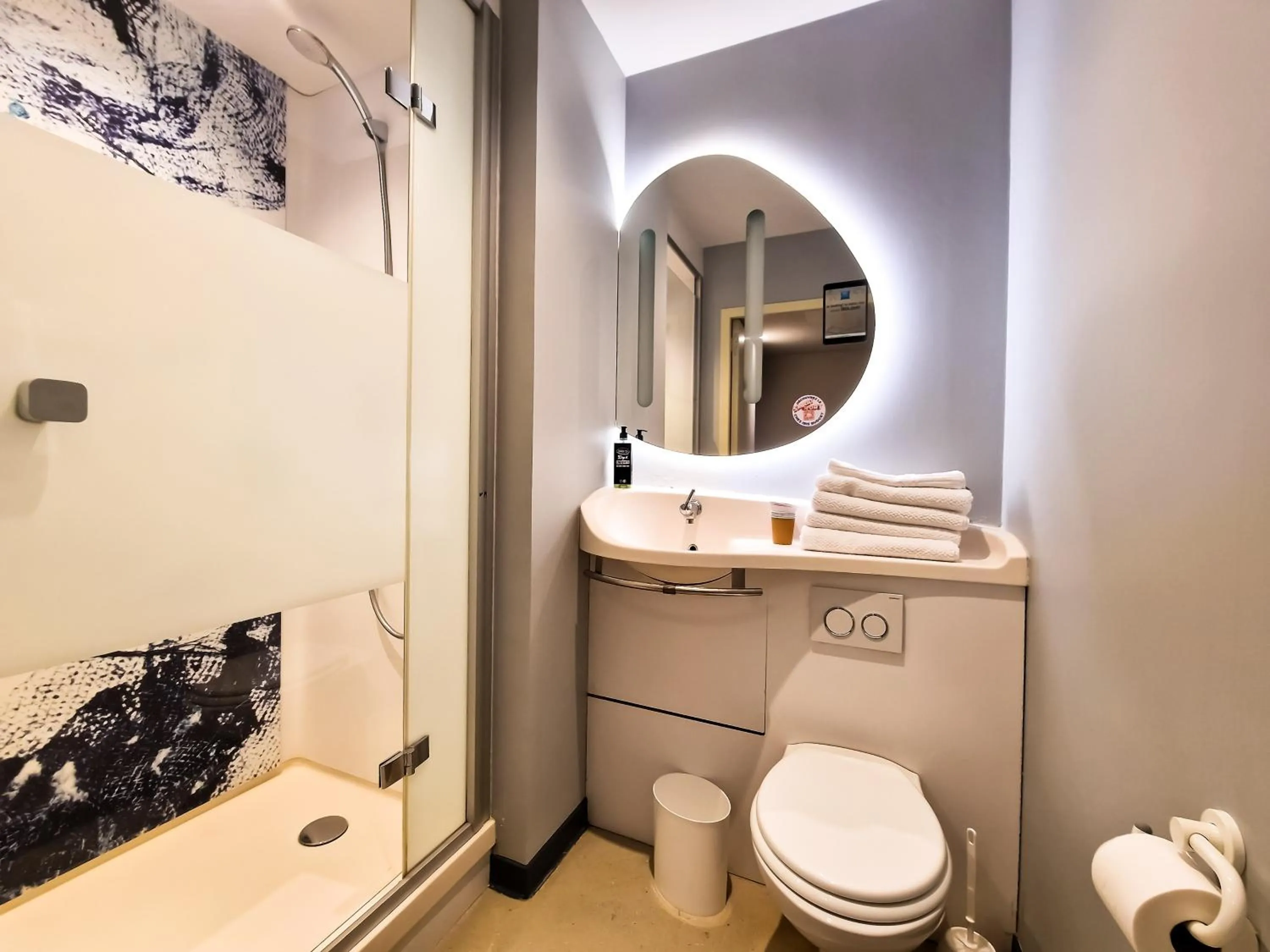 Bathroom in ibis Budget Lille Marcq En Baroeul