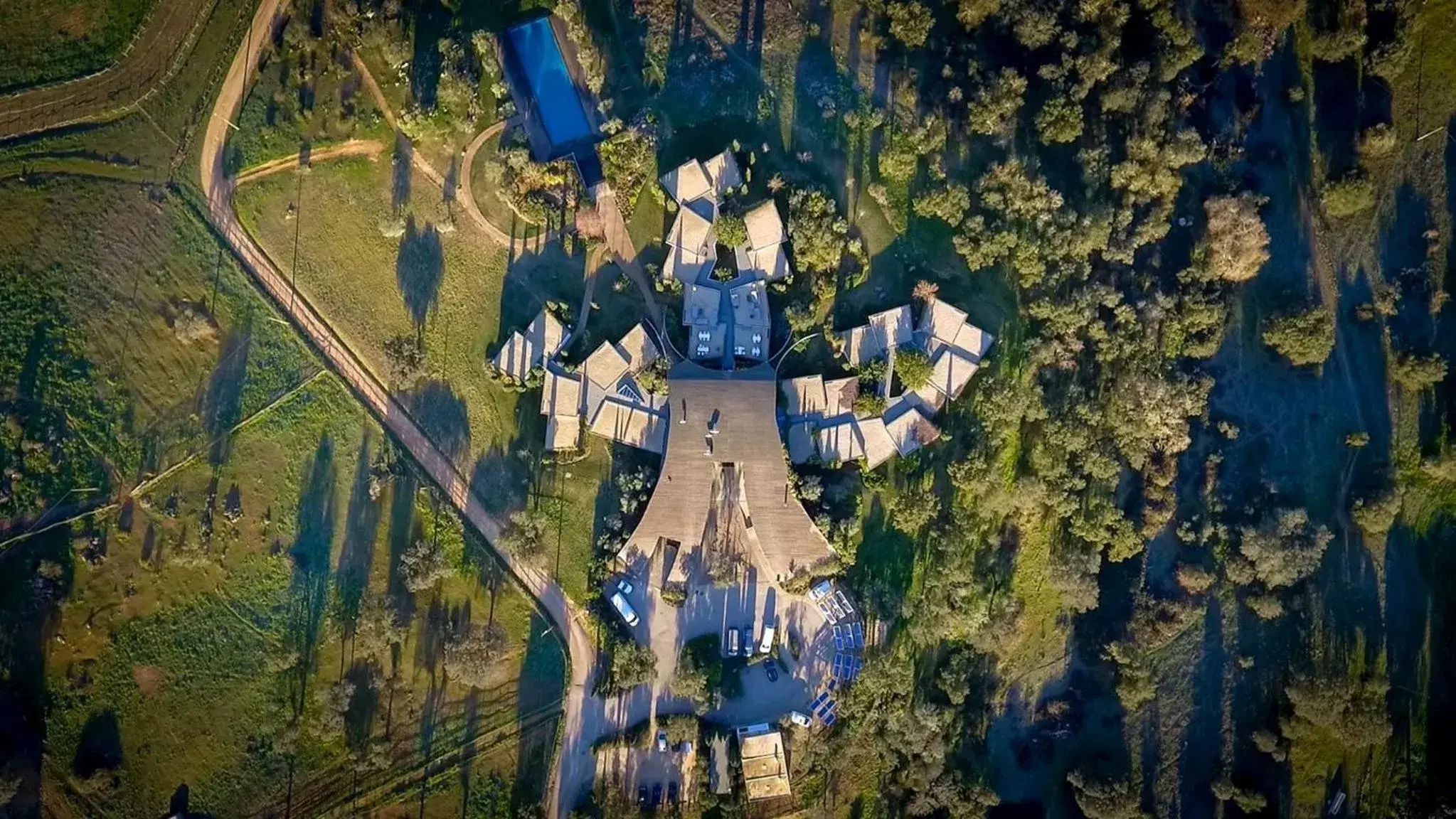 Bird's eye view in Herdade da Cortesia Hotel Bird's eye view in Herdade da Cortesia Hotel