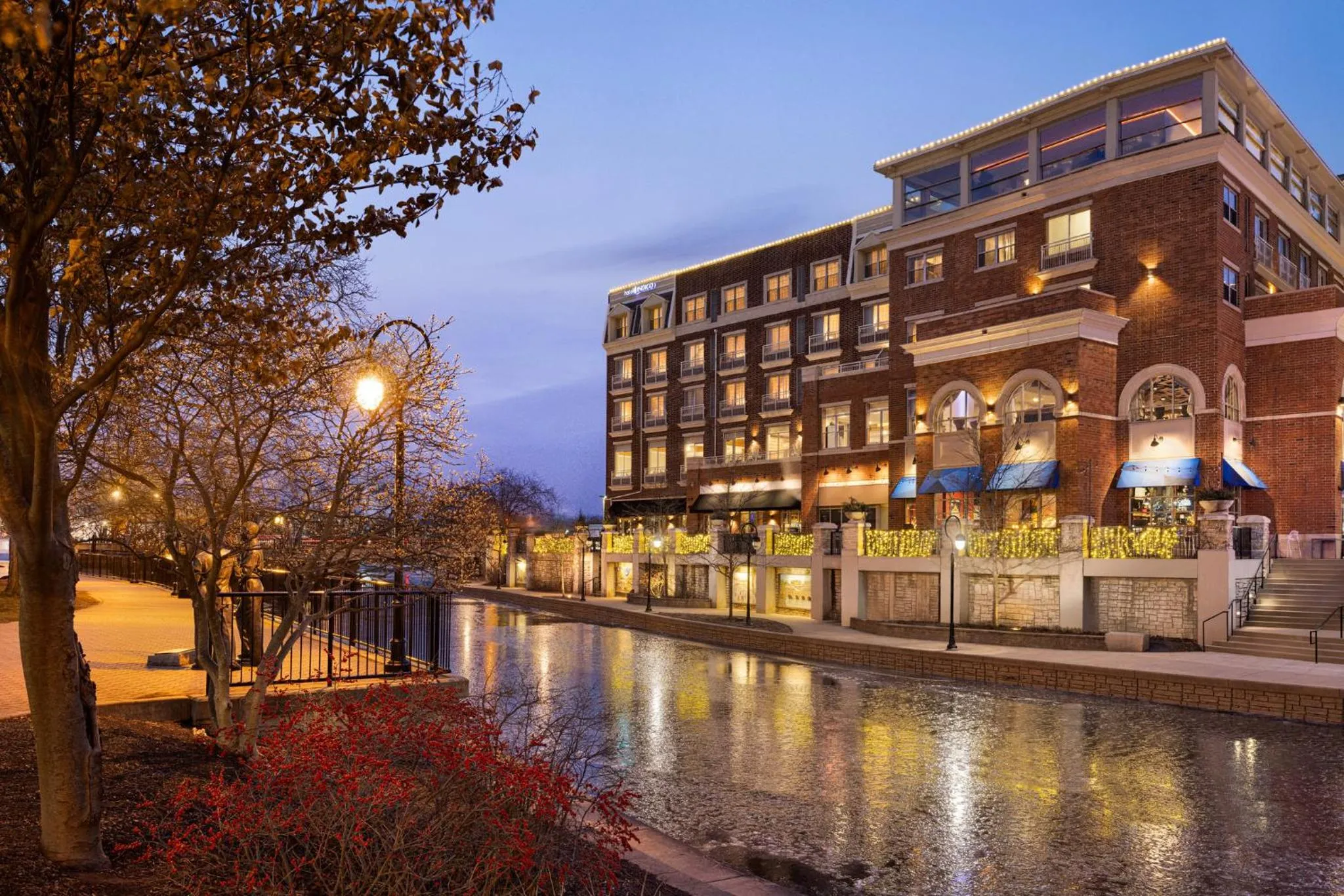 Property building in Hotel Indigo Naperville Riverwalk by IHG