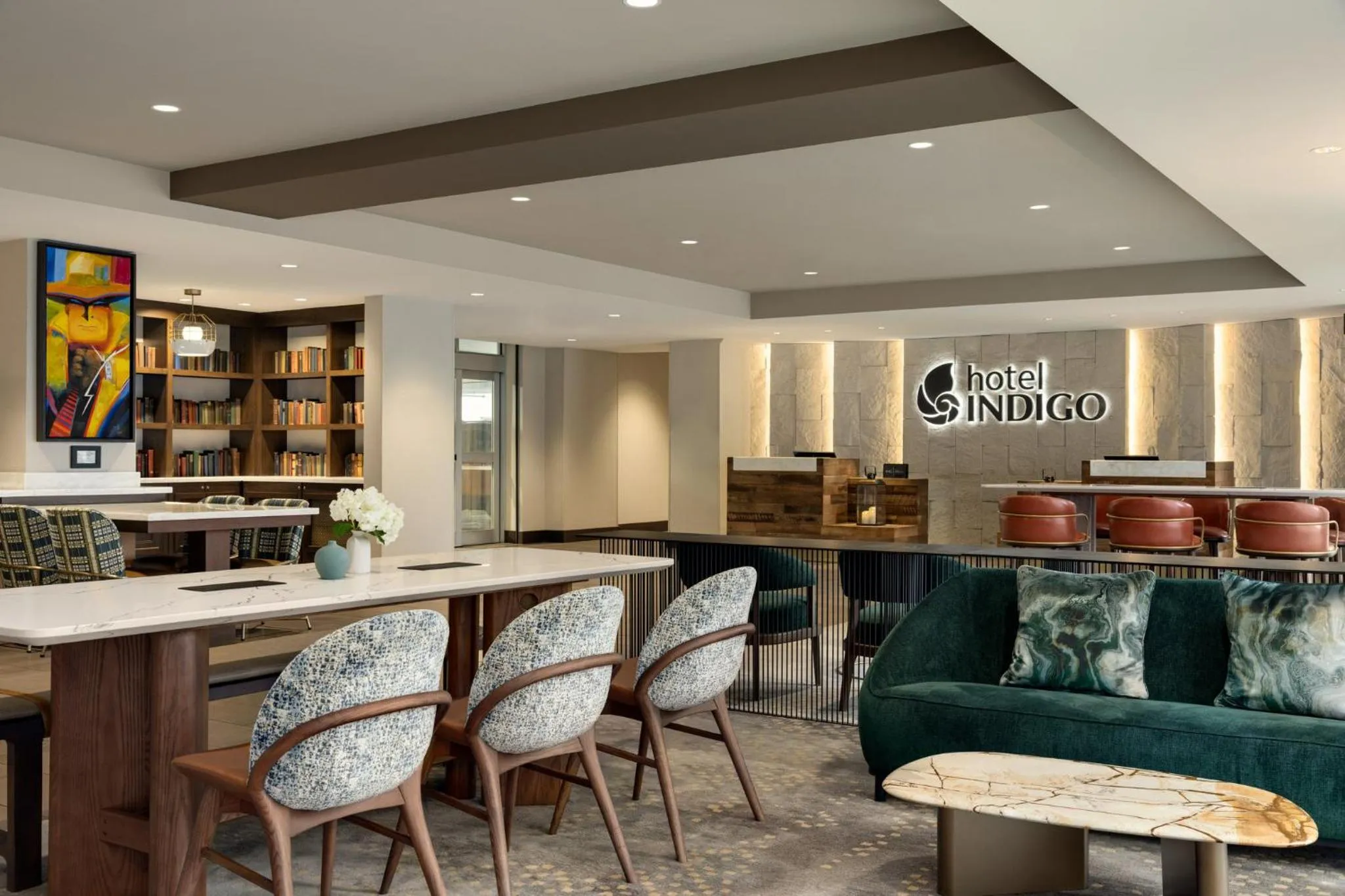 Property building in Hotel Indigo Naperville Riverwalk by IHG