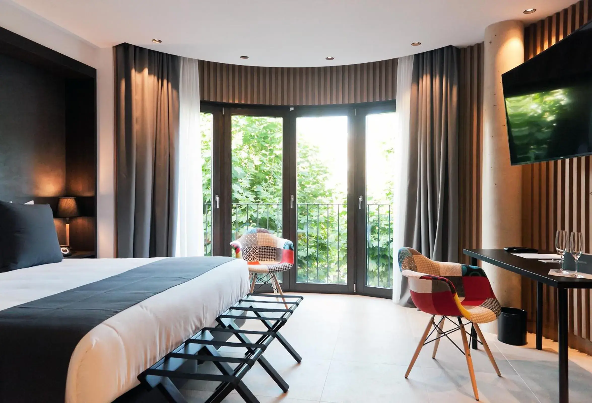 View (from property/room), Bed in Vila Arenys Hotel View (from property/room), Bed in Vila Arenys Hotel