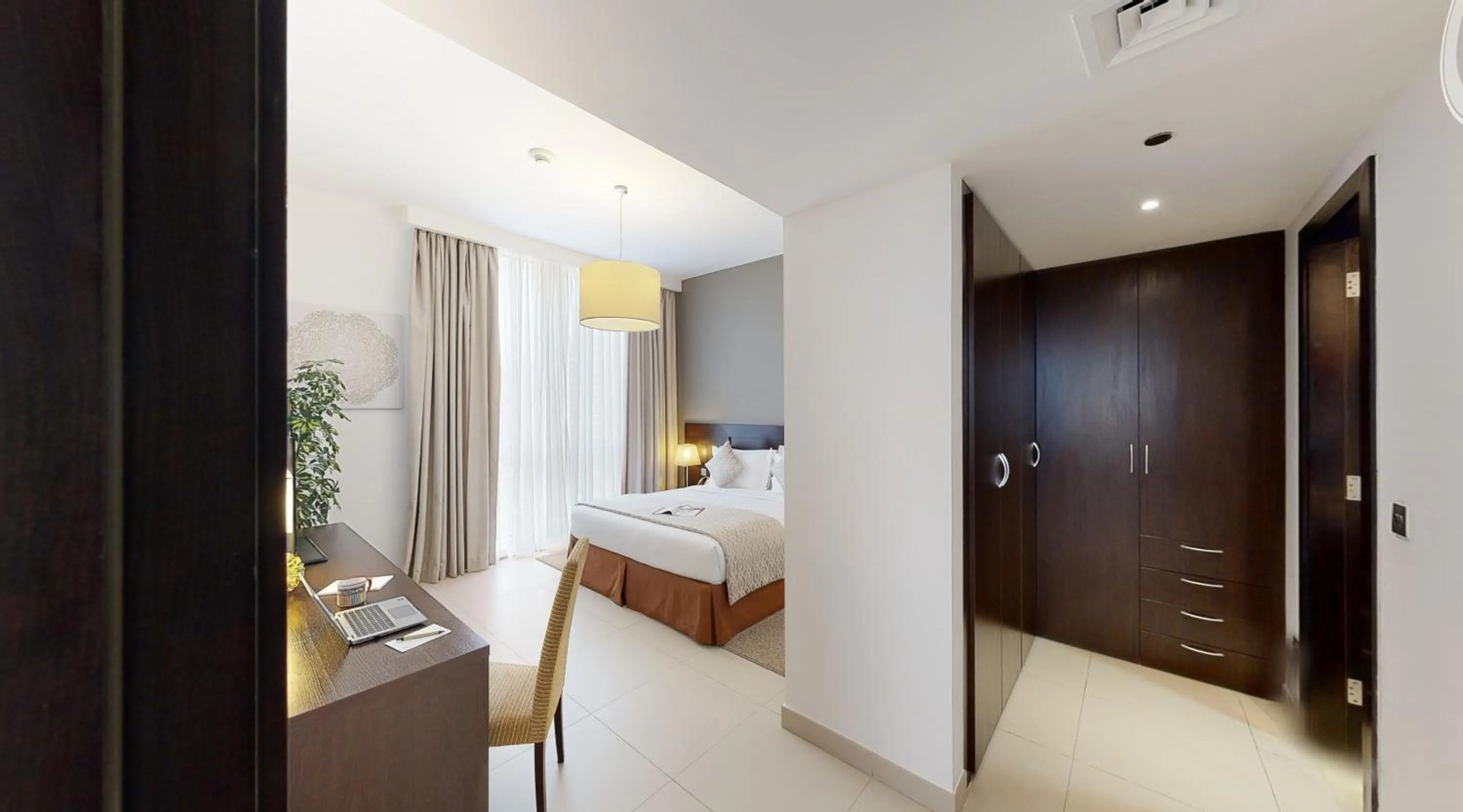 Bedroom, Bed in Ascott Rafal Olaya Riyadh