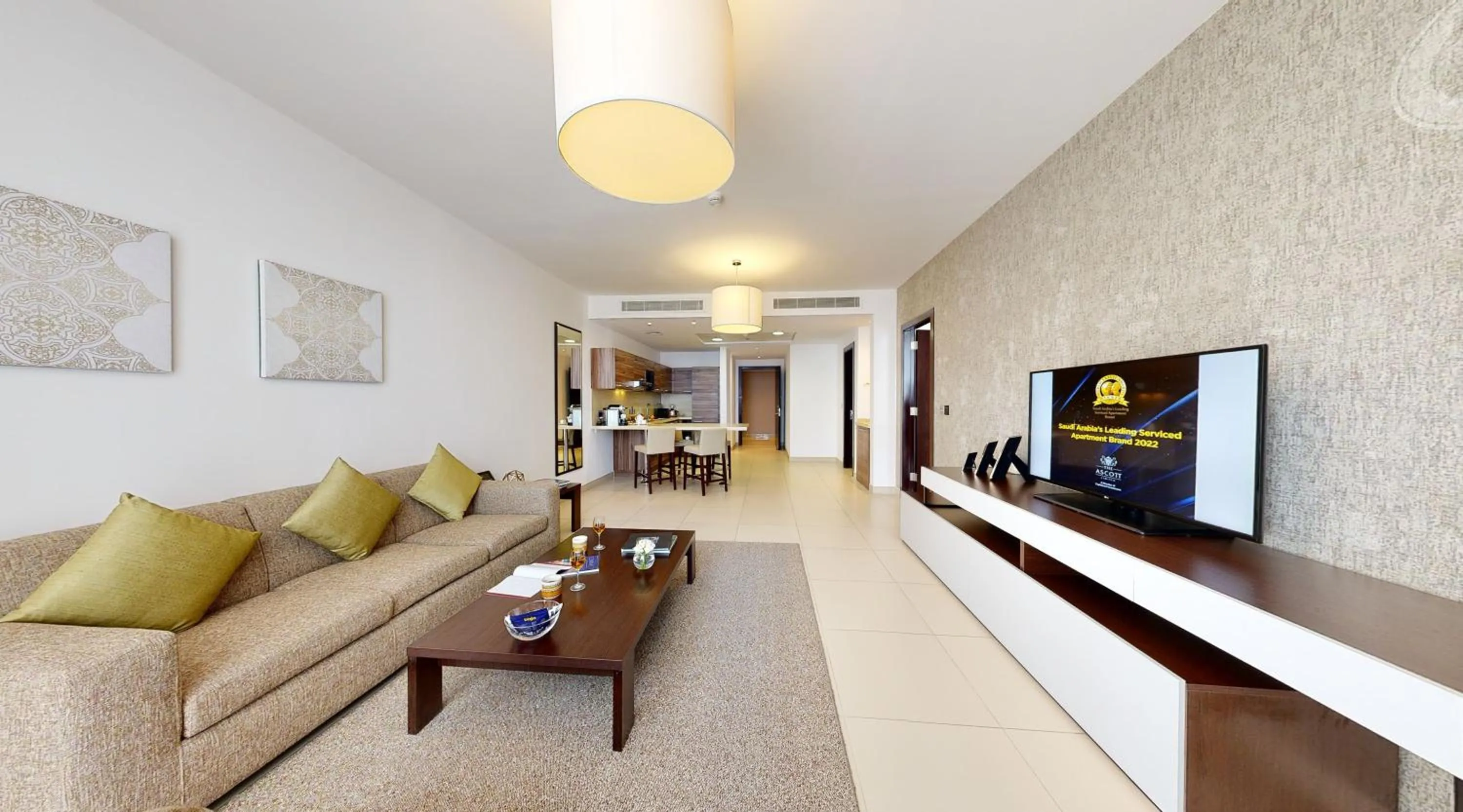 Living room in Ascott Rafal Olaya Riyadh