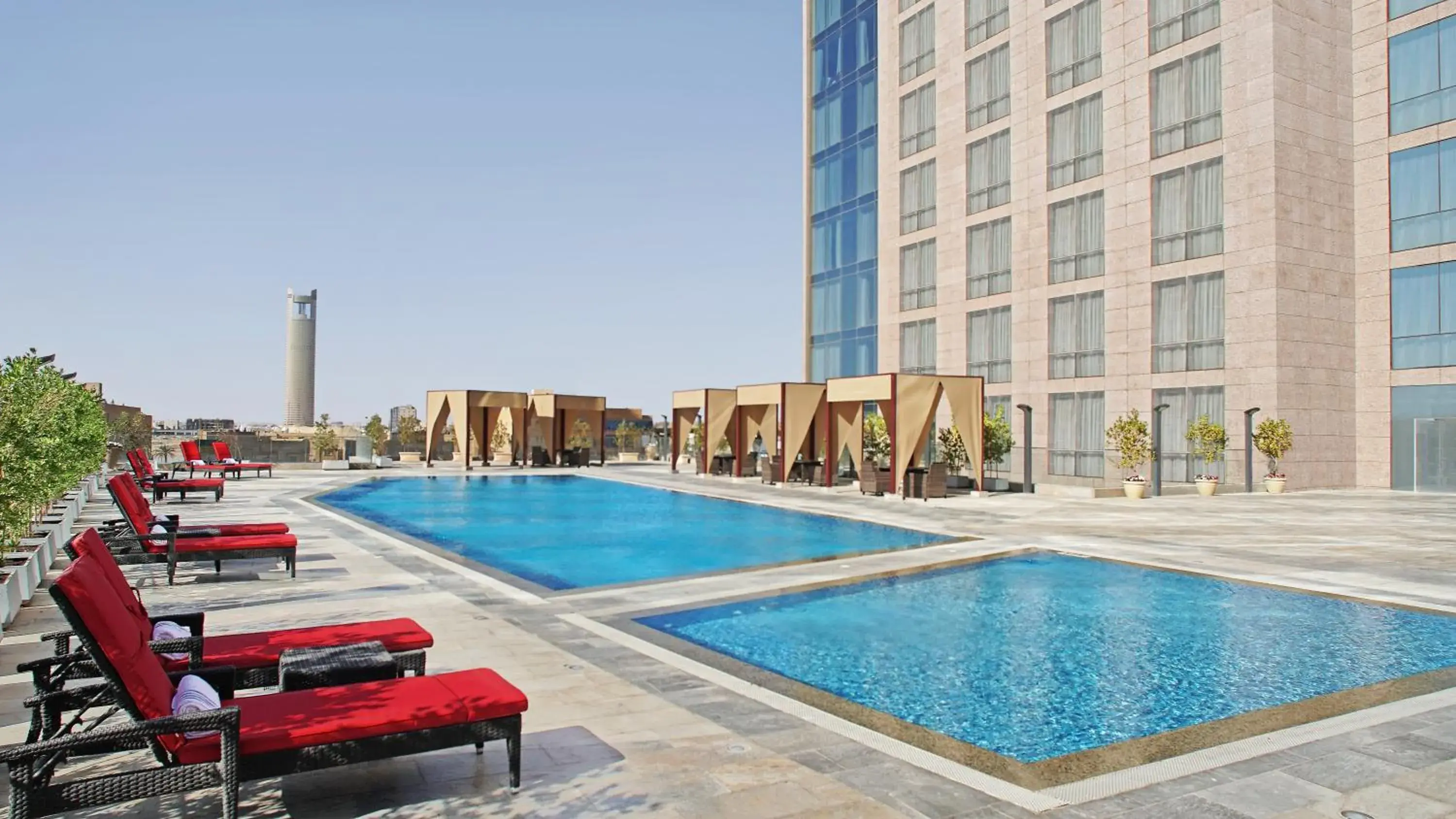 Swimming pool in Ascott Rafal Olaya Riyadh Swimming pool in Ascott Rafal Olaya Riyadh