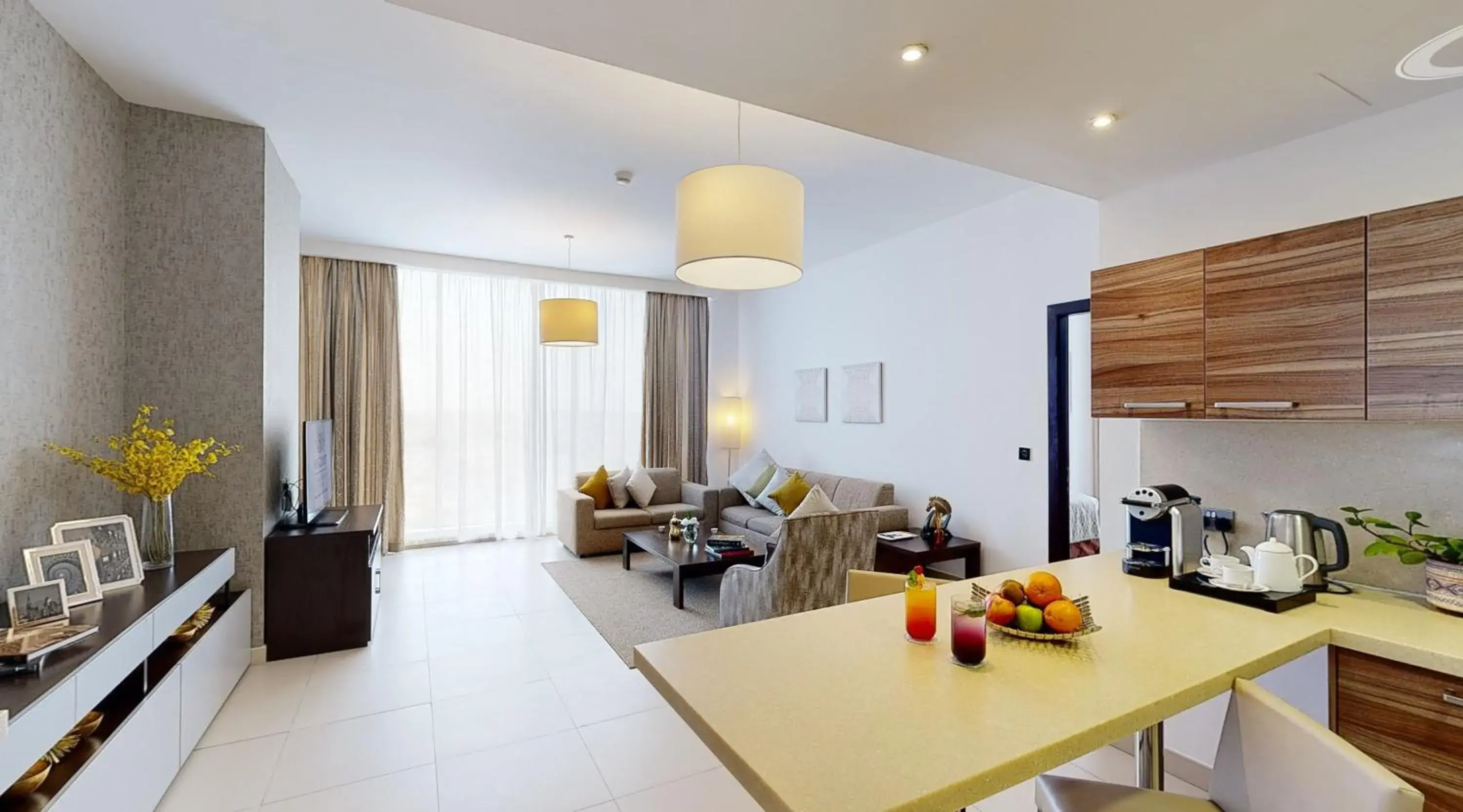 Living room in Ascott Rafal Olaya Riyadh Living room in Ascott Rafal Olaya Riyadh