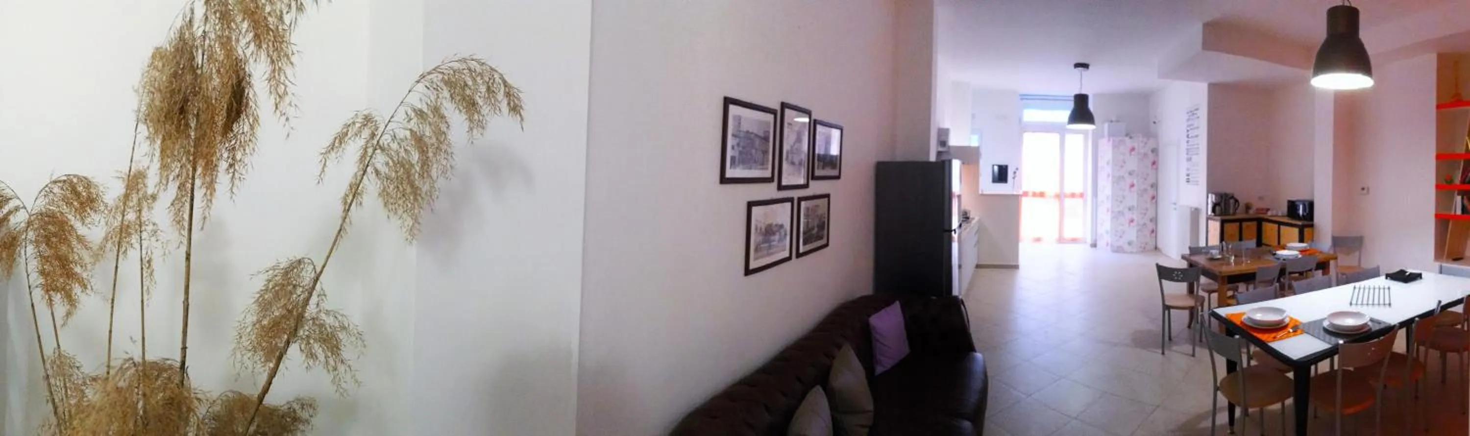 Communal lounge/ TV room in The Rock Hostel