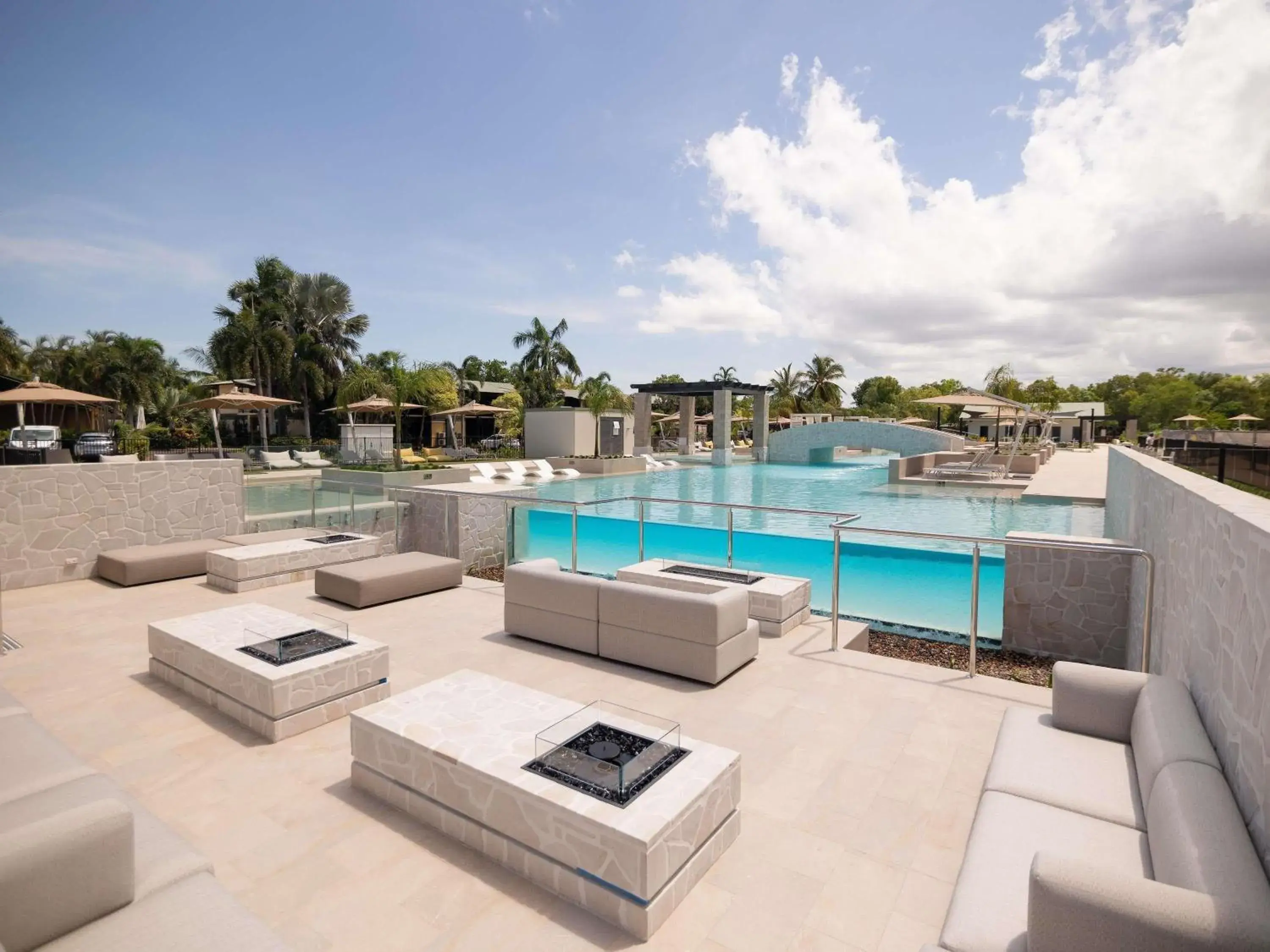 Pool view in Mercure Darwin Airport Resort Pool view in Mercure Darwin Airport Resort