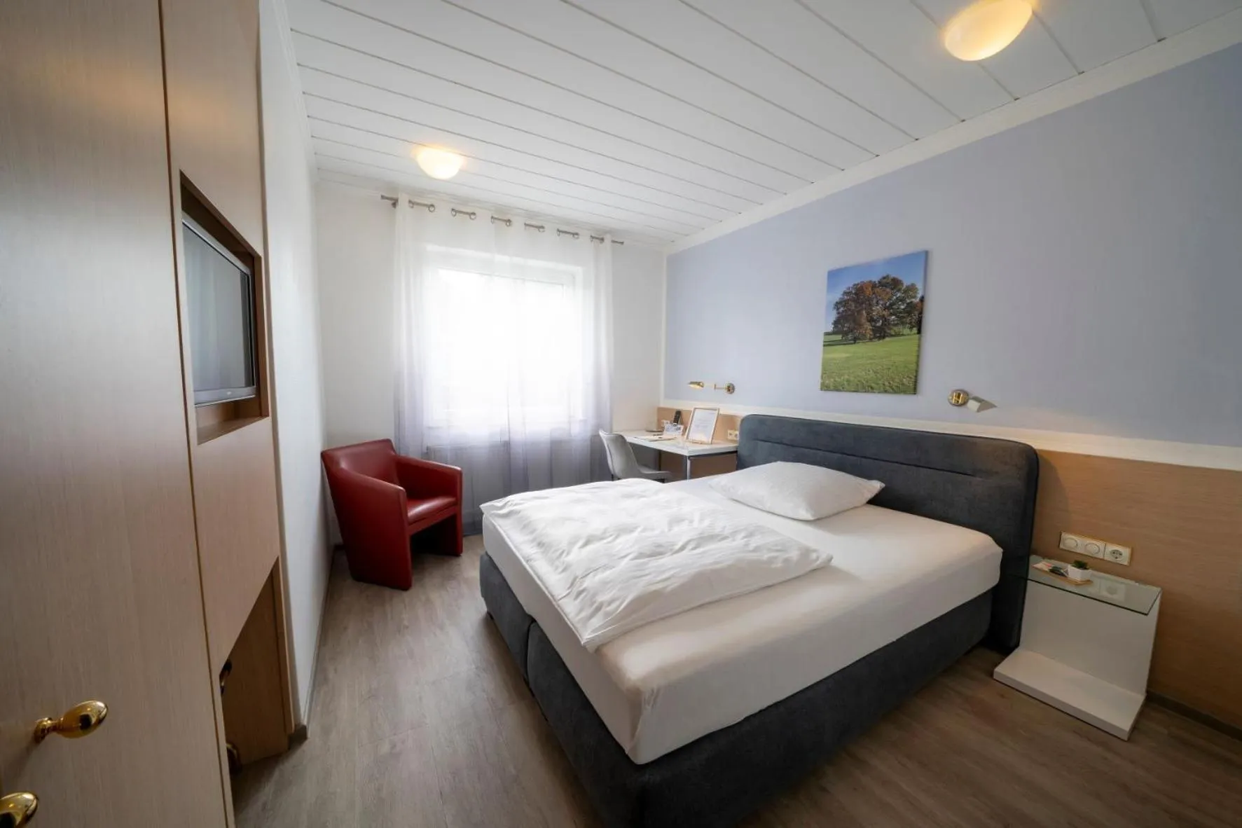 View (from property/room), Bed in Mühlenkamp Hotel & Gastronomie