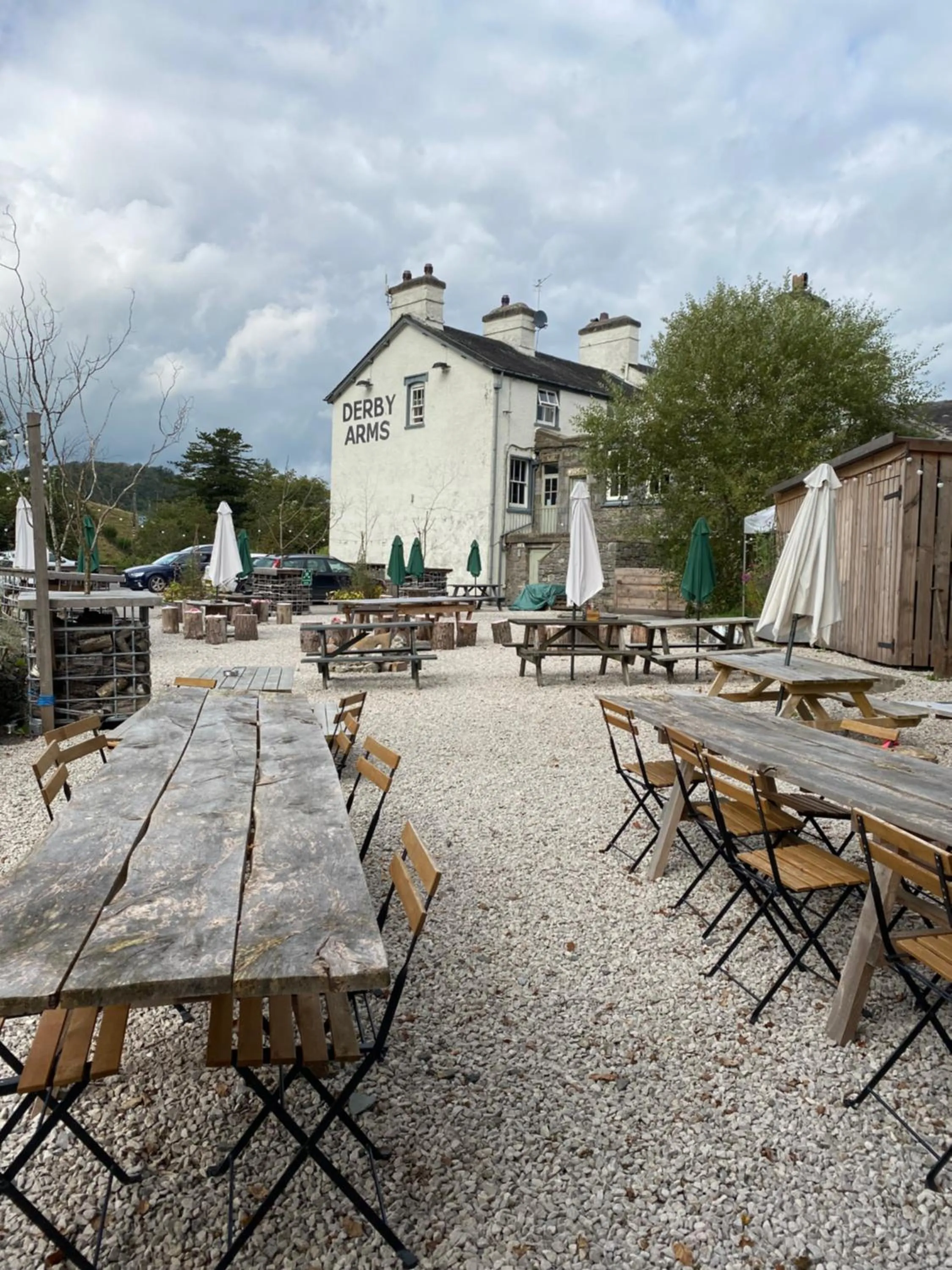 Garden in Derby Arms Witherslack