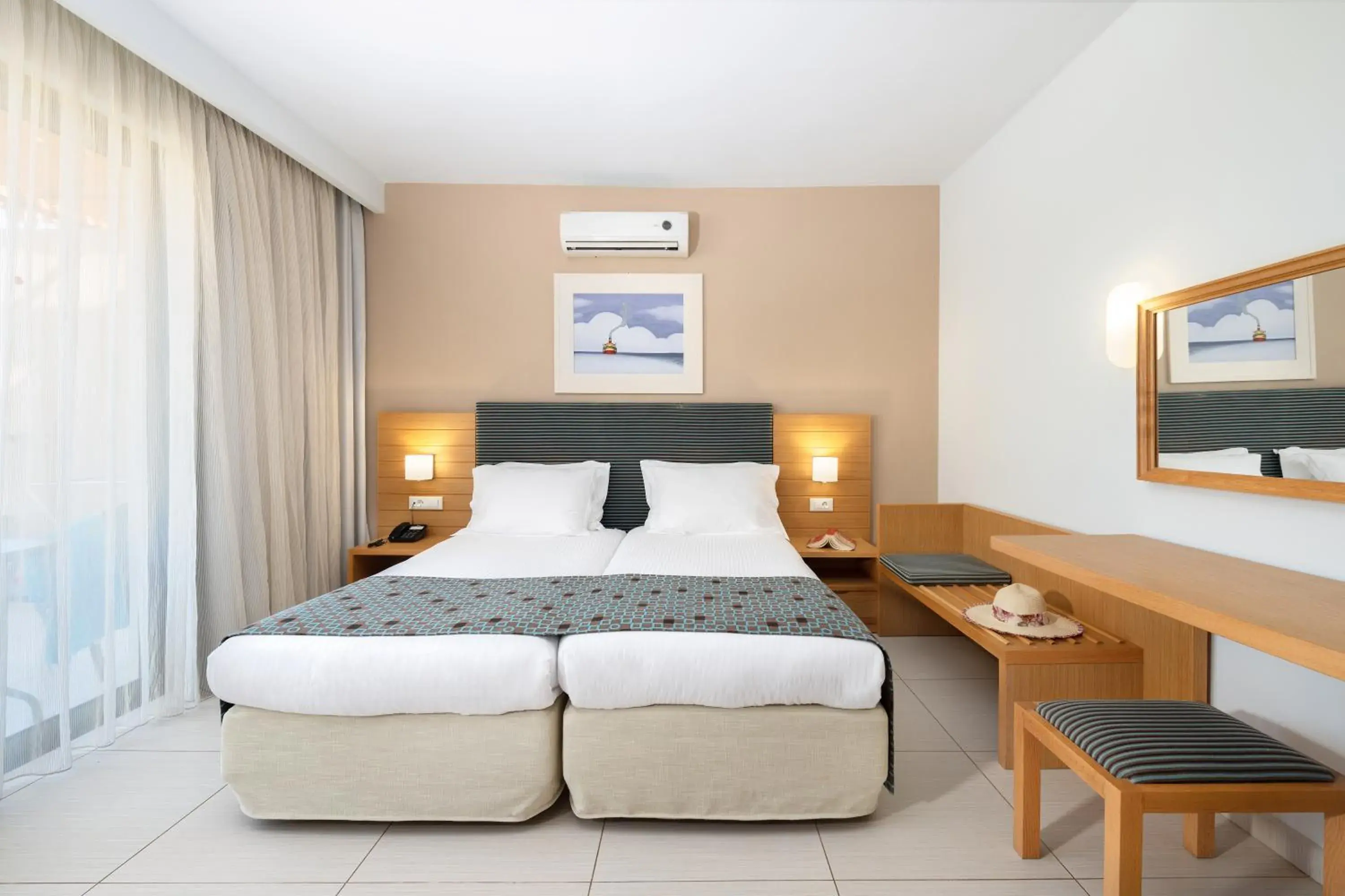 Bedroom, Bed in Iolida Beach by Smile Hotels Bedroom, Bed in Iolida Beach by Smile Hotels