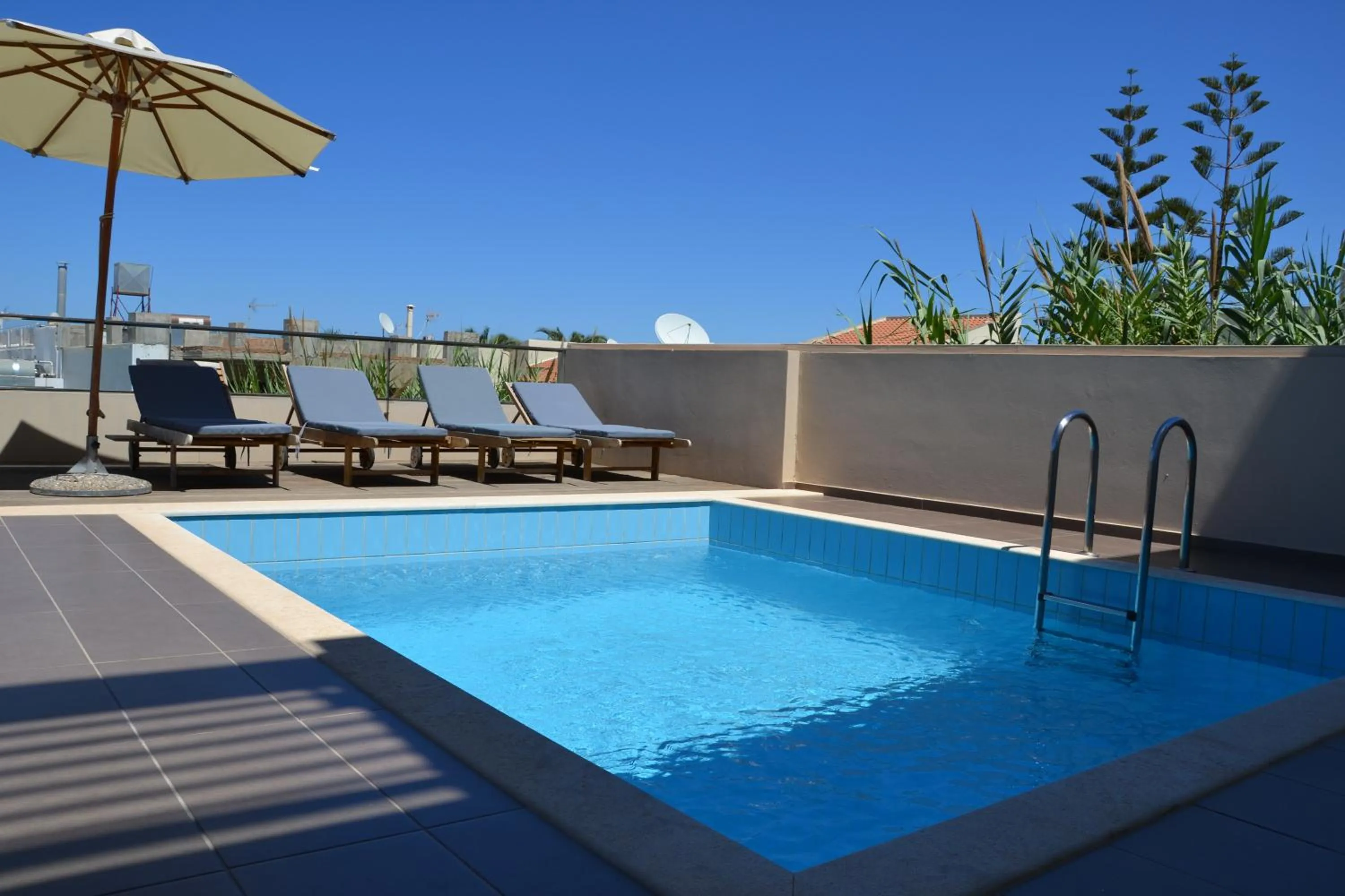 Pool view in Iolida Beach by Smile Hotels