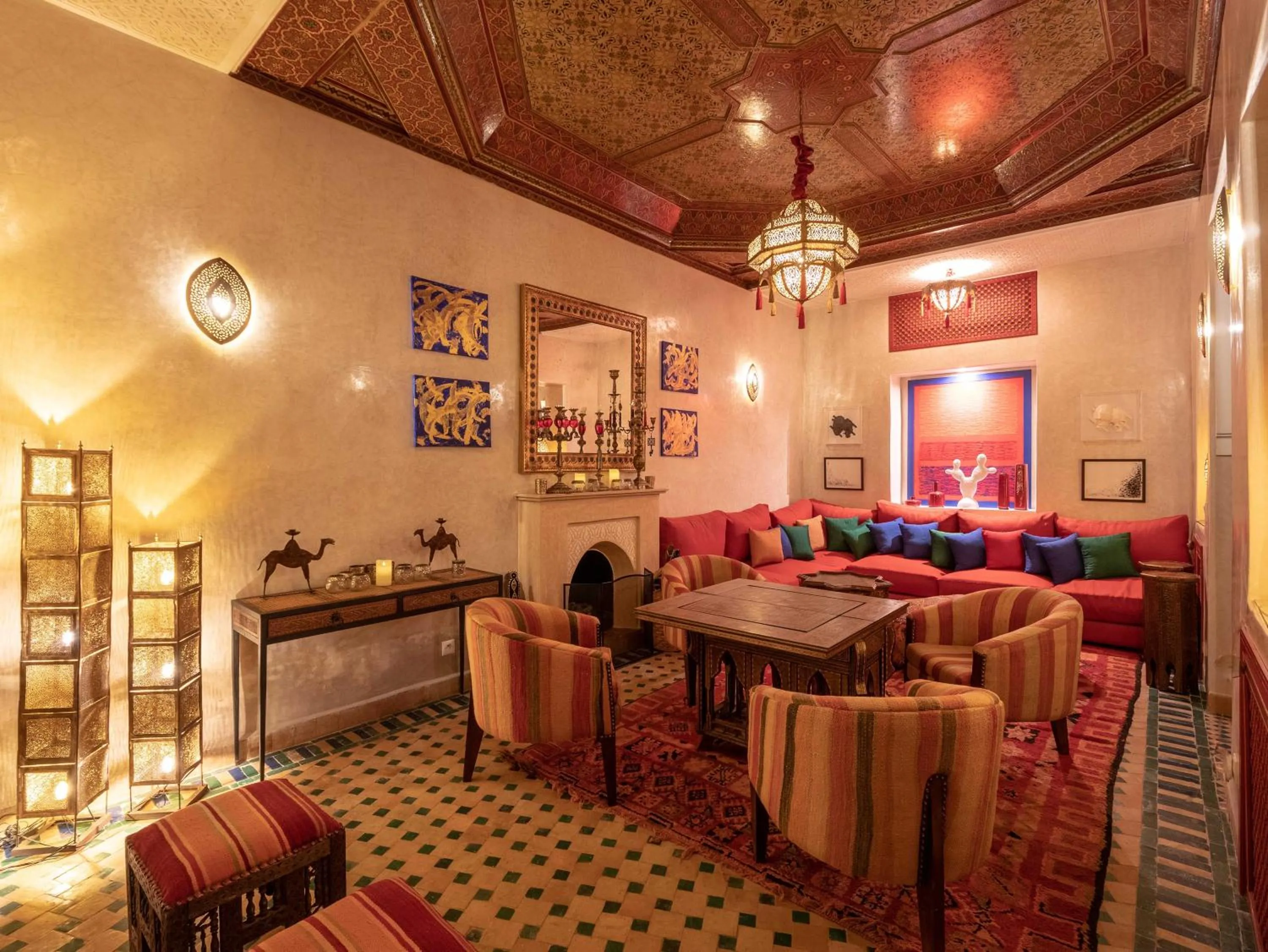 Communal lounge/ TV room in Riad Passali