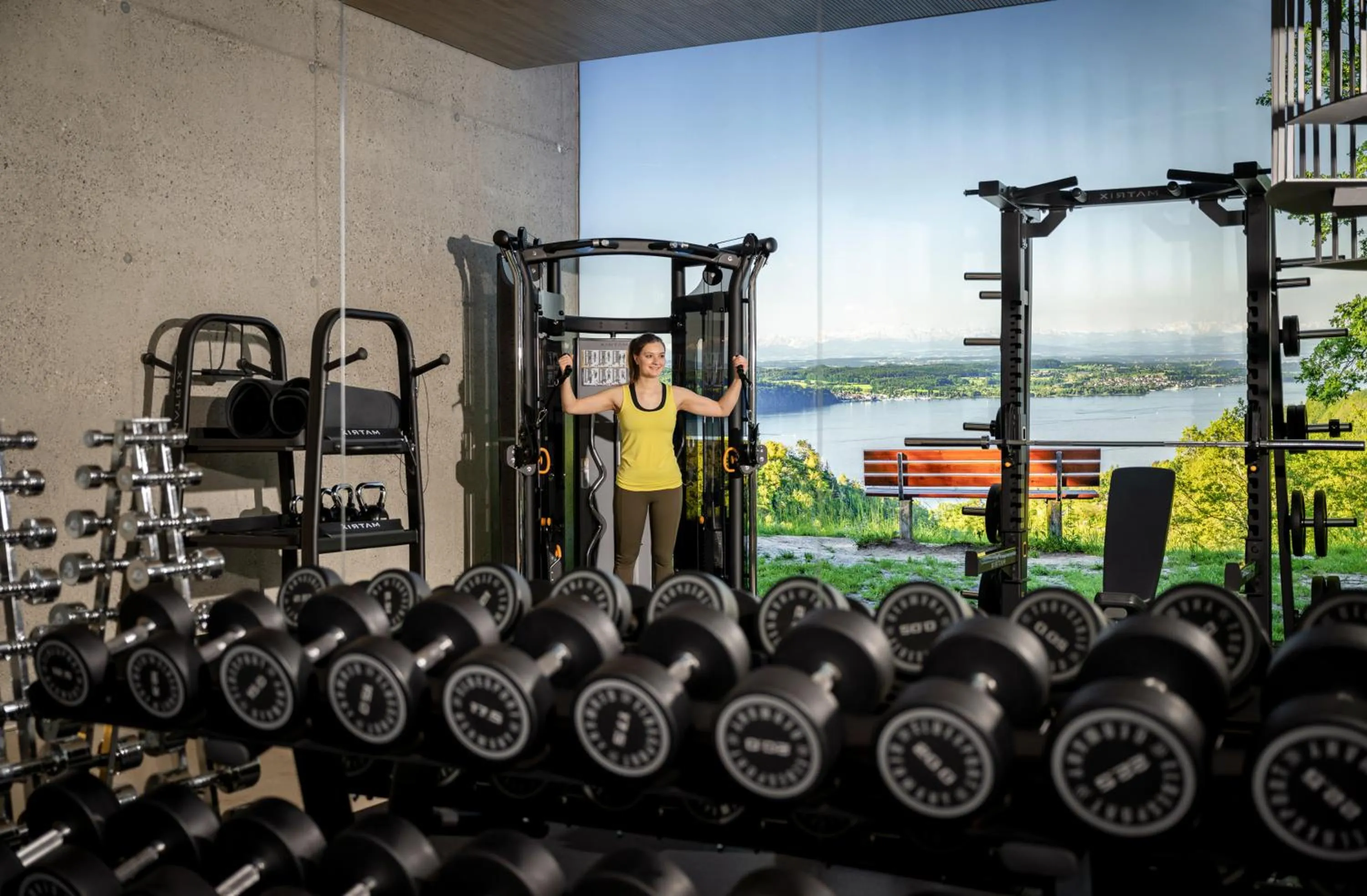 Fitness centre/facilities in Hotel Hirschen Horn