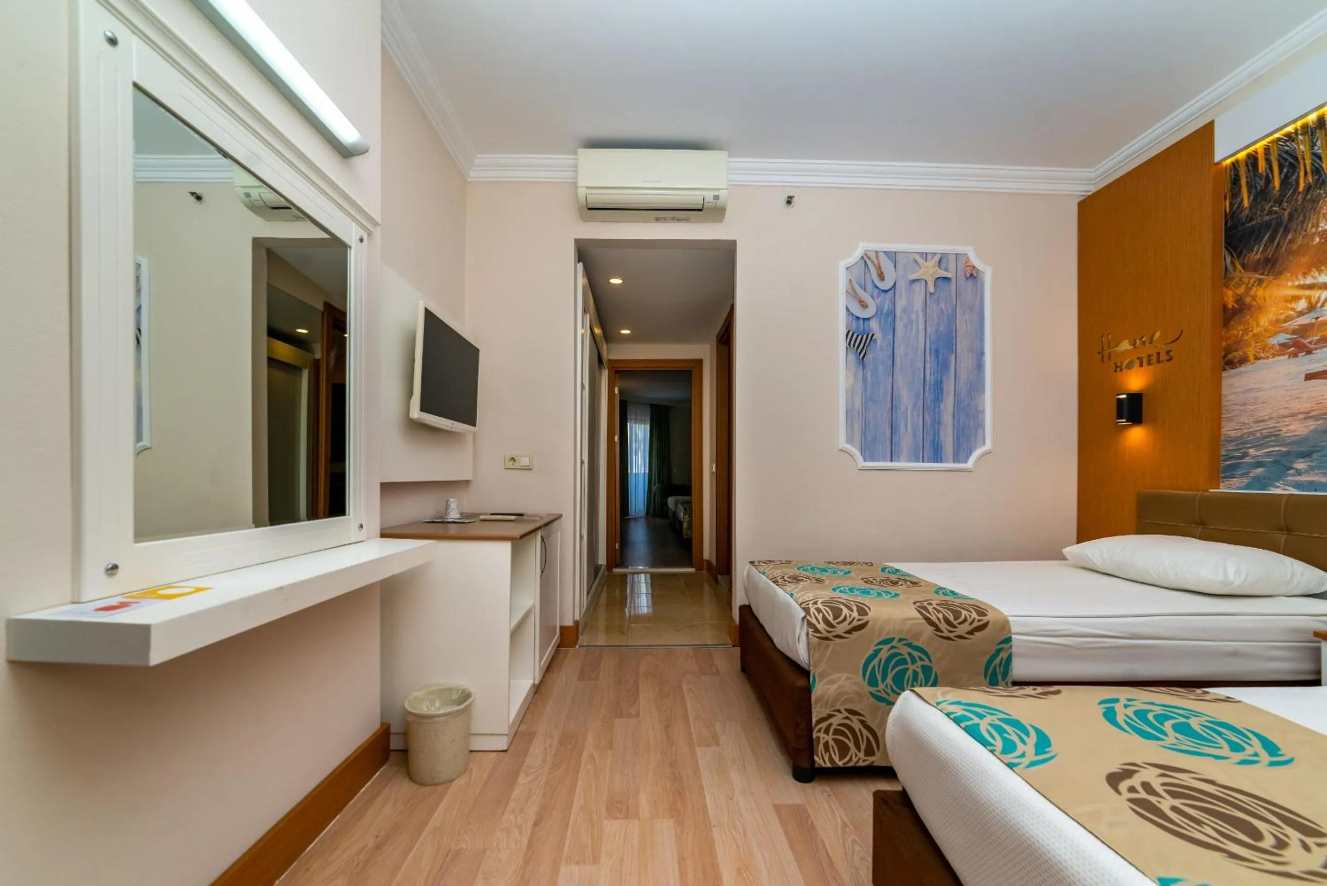 TV and multimedia, Bed in Primasol Hane Family Resort Hotel