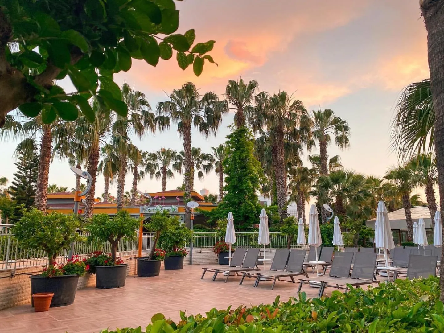 Patio in Primasol Hane Family Resort Hotel