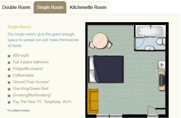 Floor plan in Superlodge Lloydminster