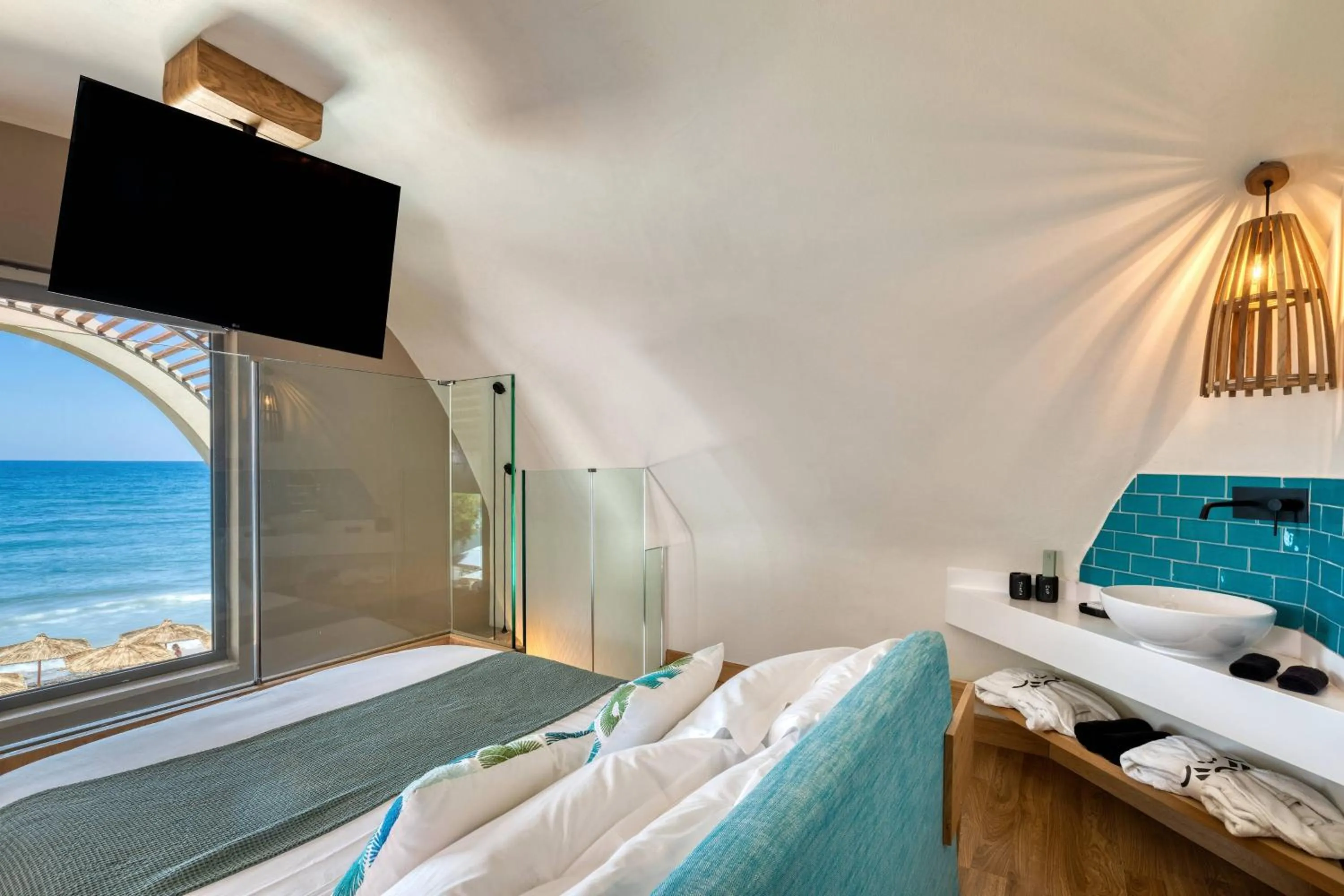 Bedroom, Bed in Domes Noruz Chania, Autograph Collection- Adults Only