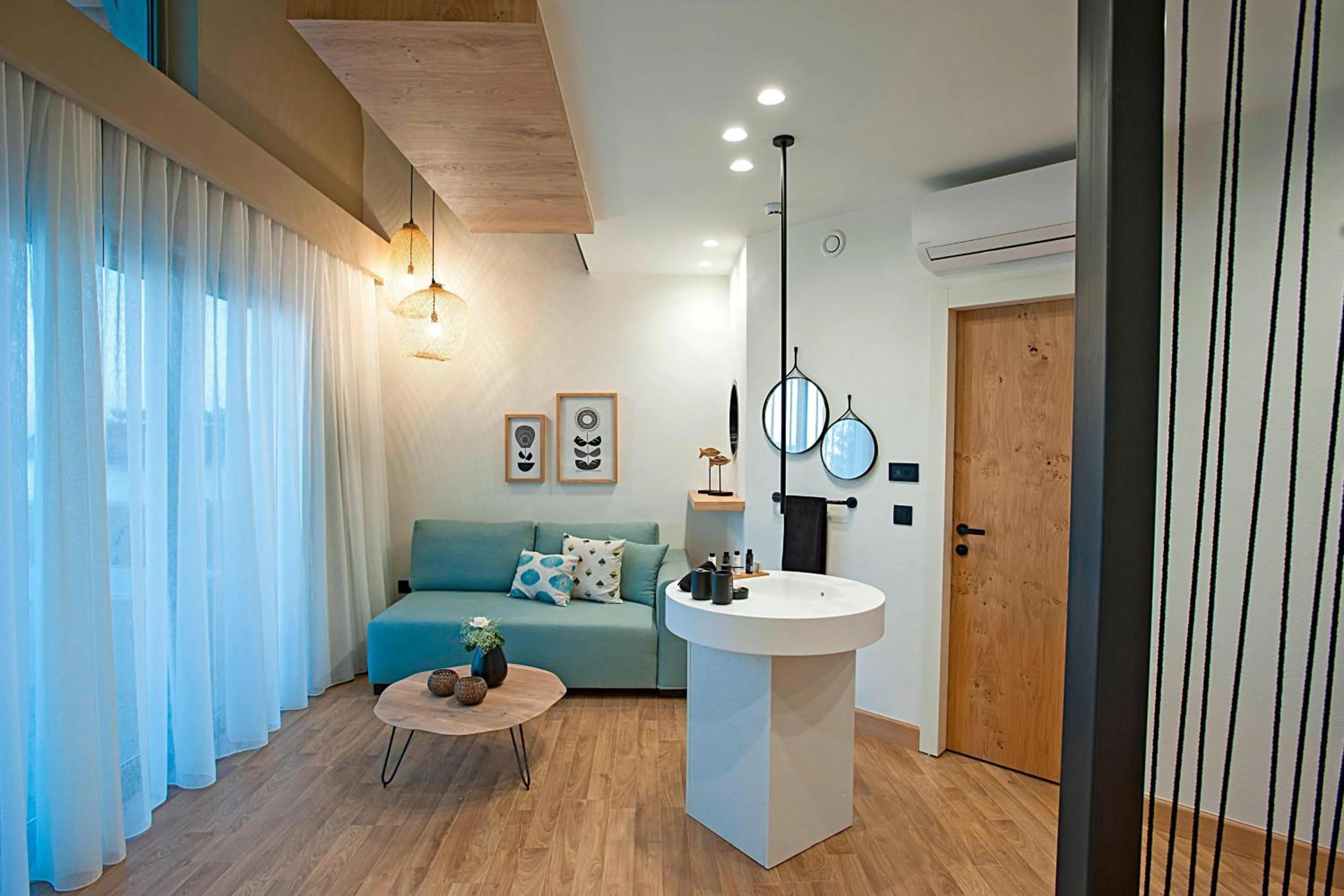 Living room in Domes Noruz Chania, Autograph Collection- Adults Only