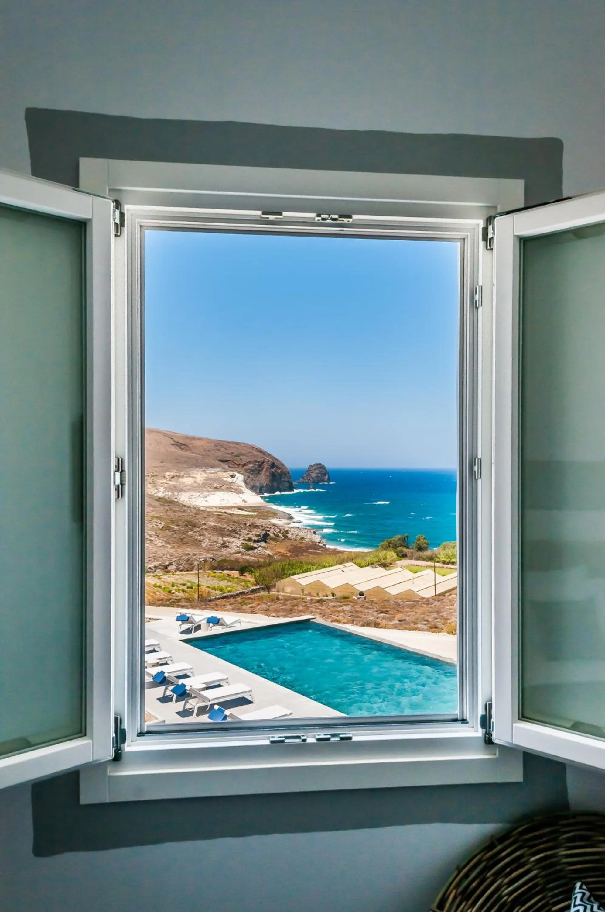 Pool view in Milos Breeze Boutique Hotel