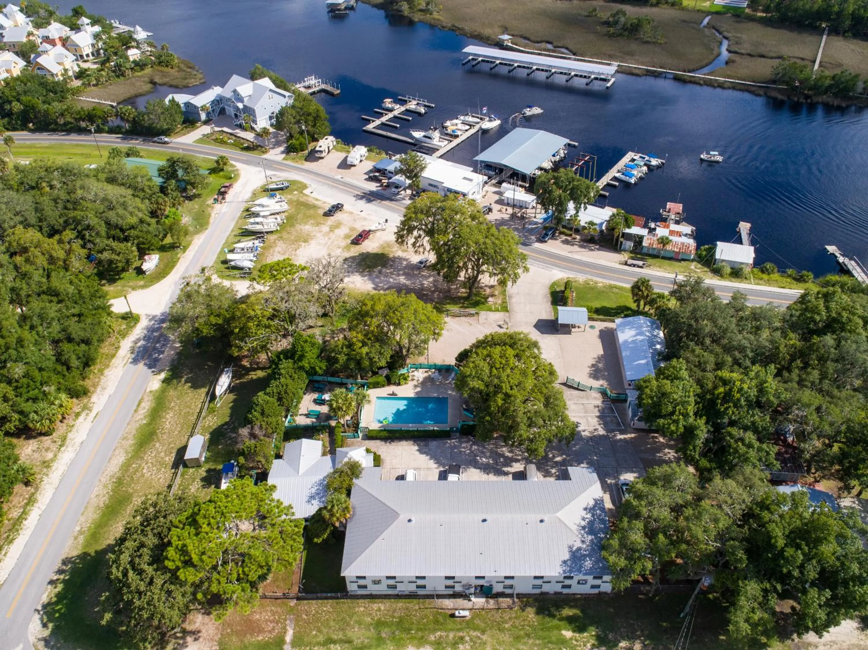 Bird's eye view in Steinhatchee River Inn and Marina