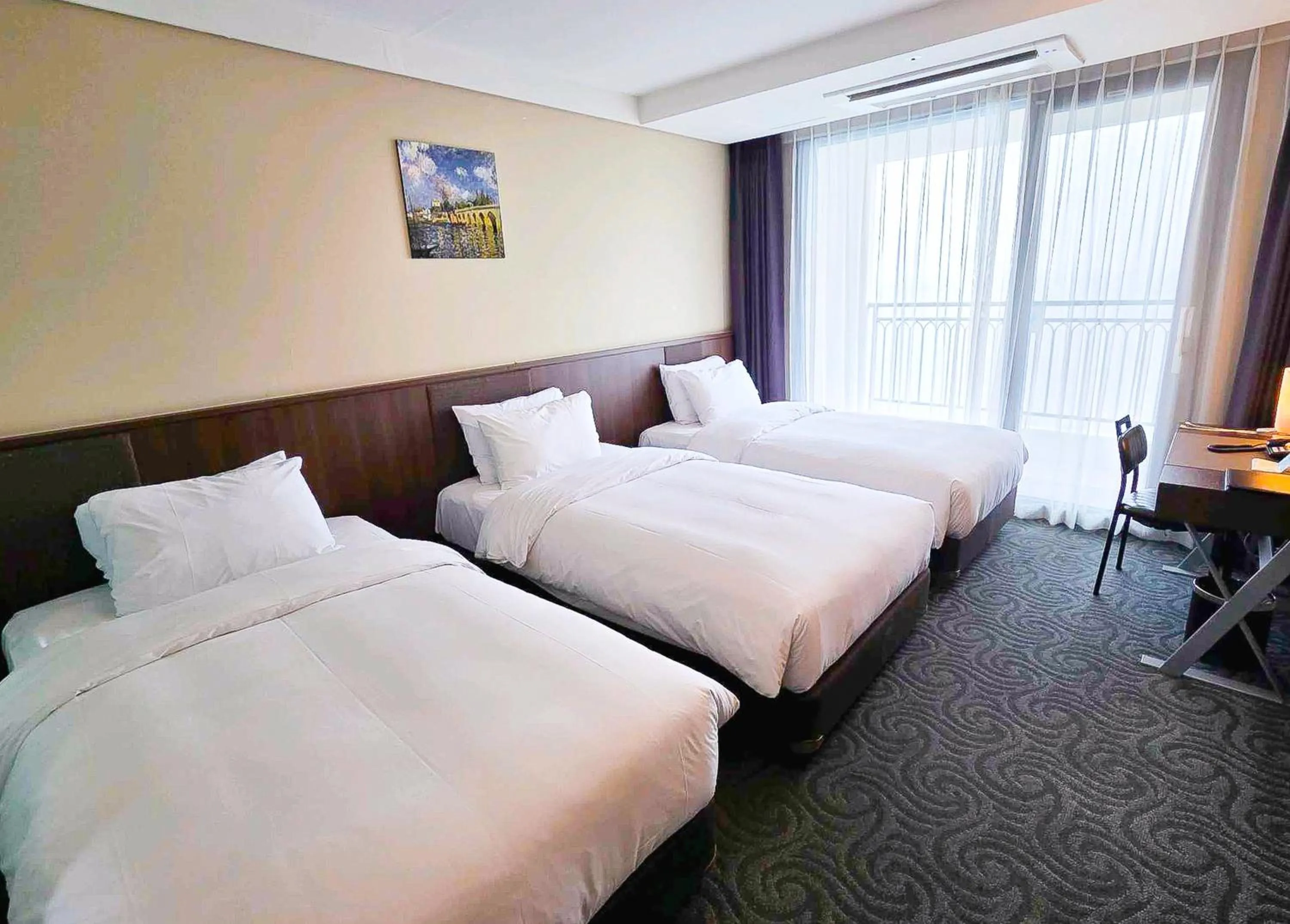 Decorative detail, Bed in Ramada by Wyndham Gangwon Sokcho