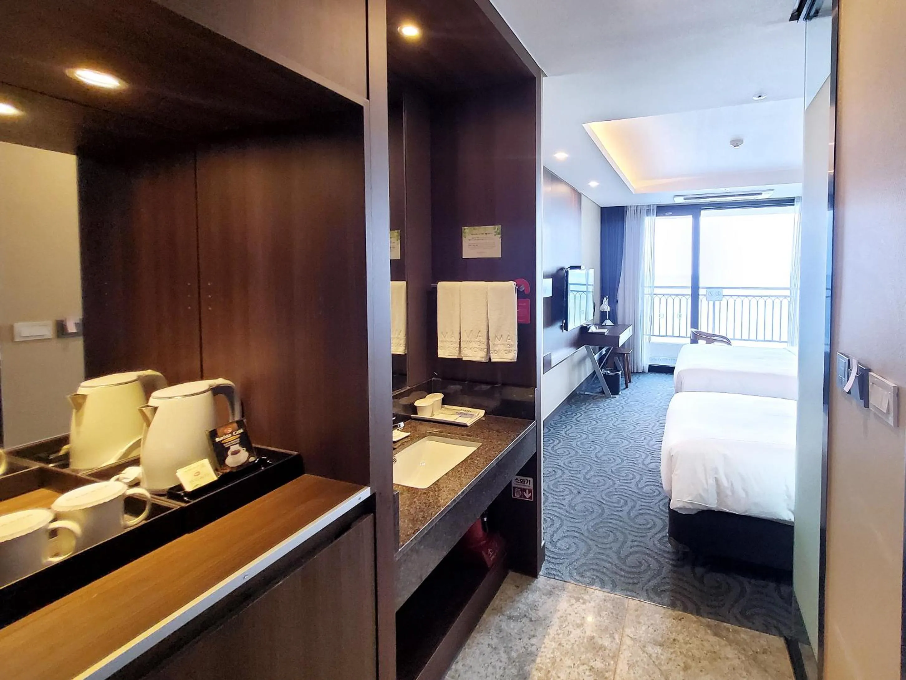 Decorative detail, Bed in Ramada by Wyndham Gangwon Sokcho