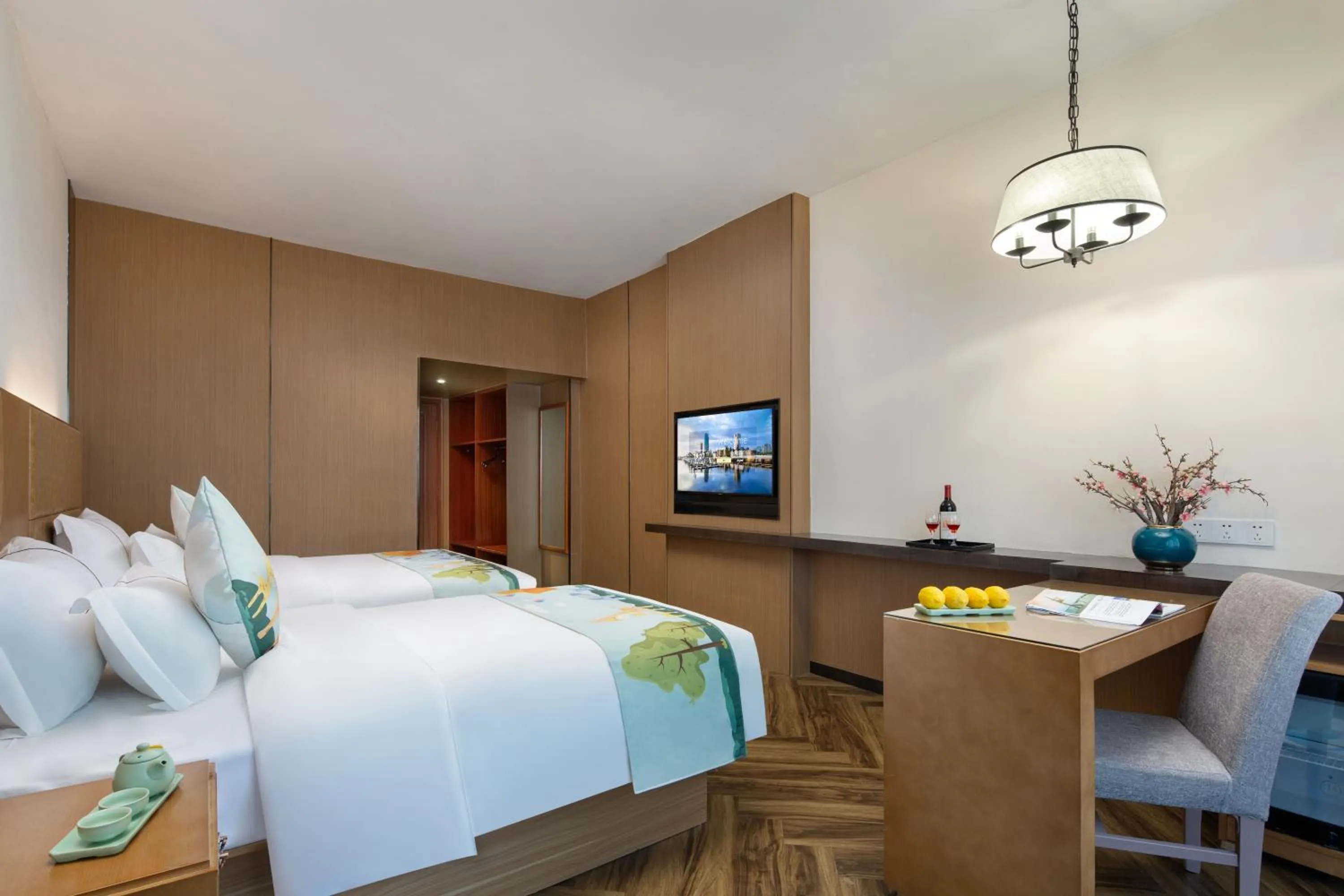 Bed in Mellow Orange Hotel