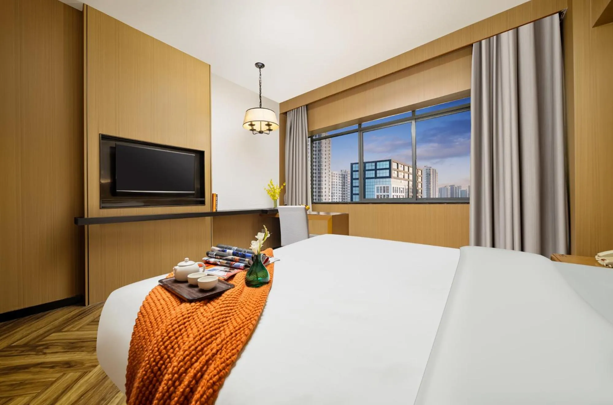 Bed in Mellow Orange Hotel