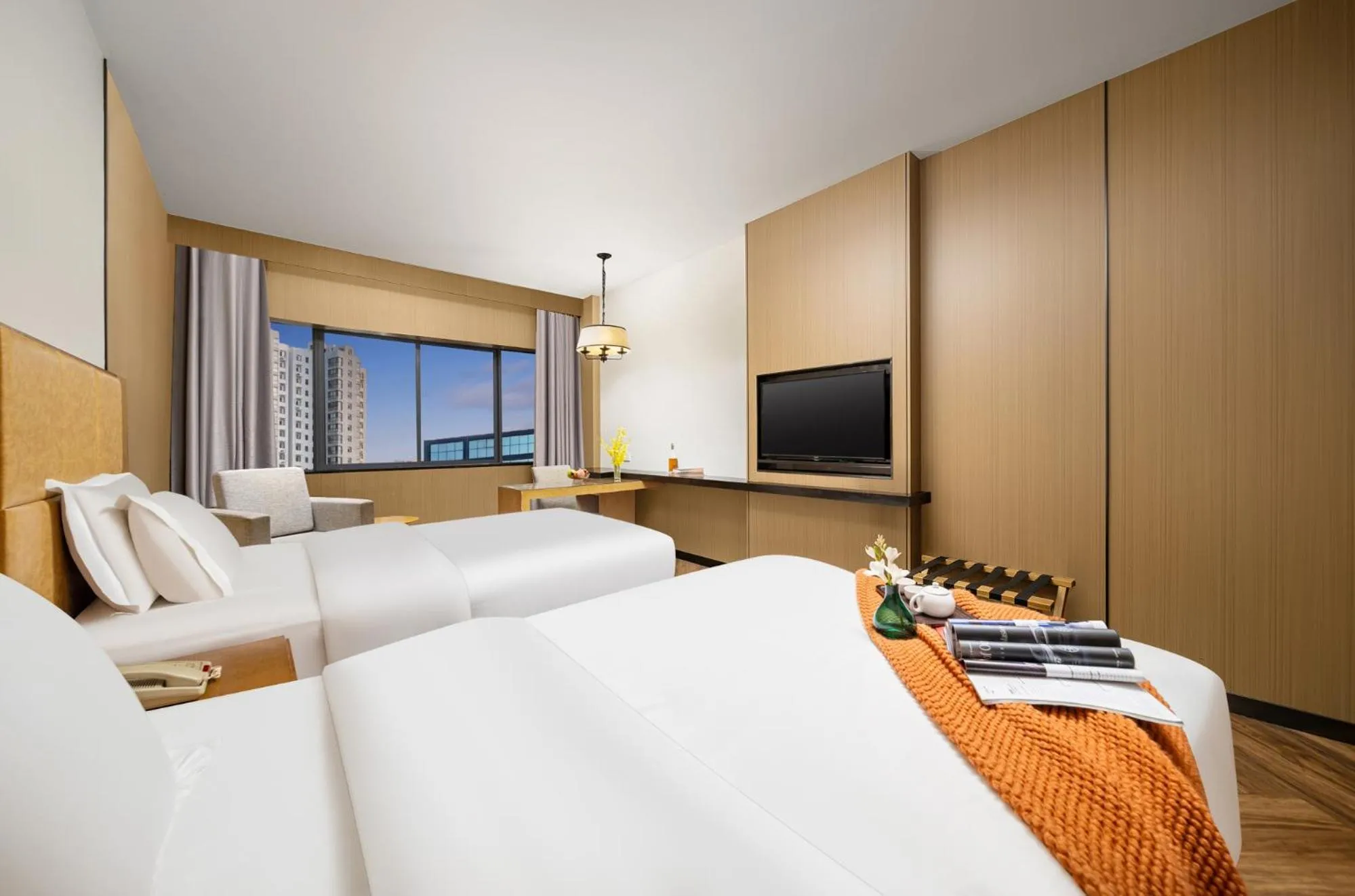 Bed in Mellow Orange Hotel