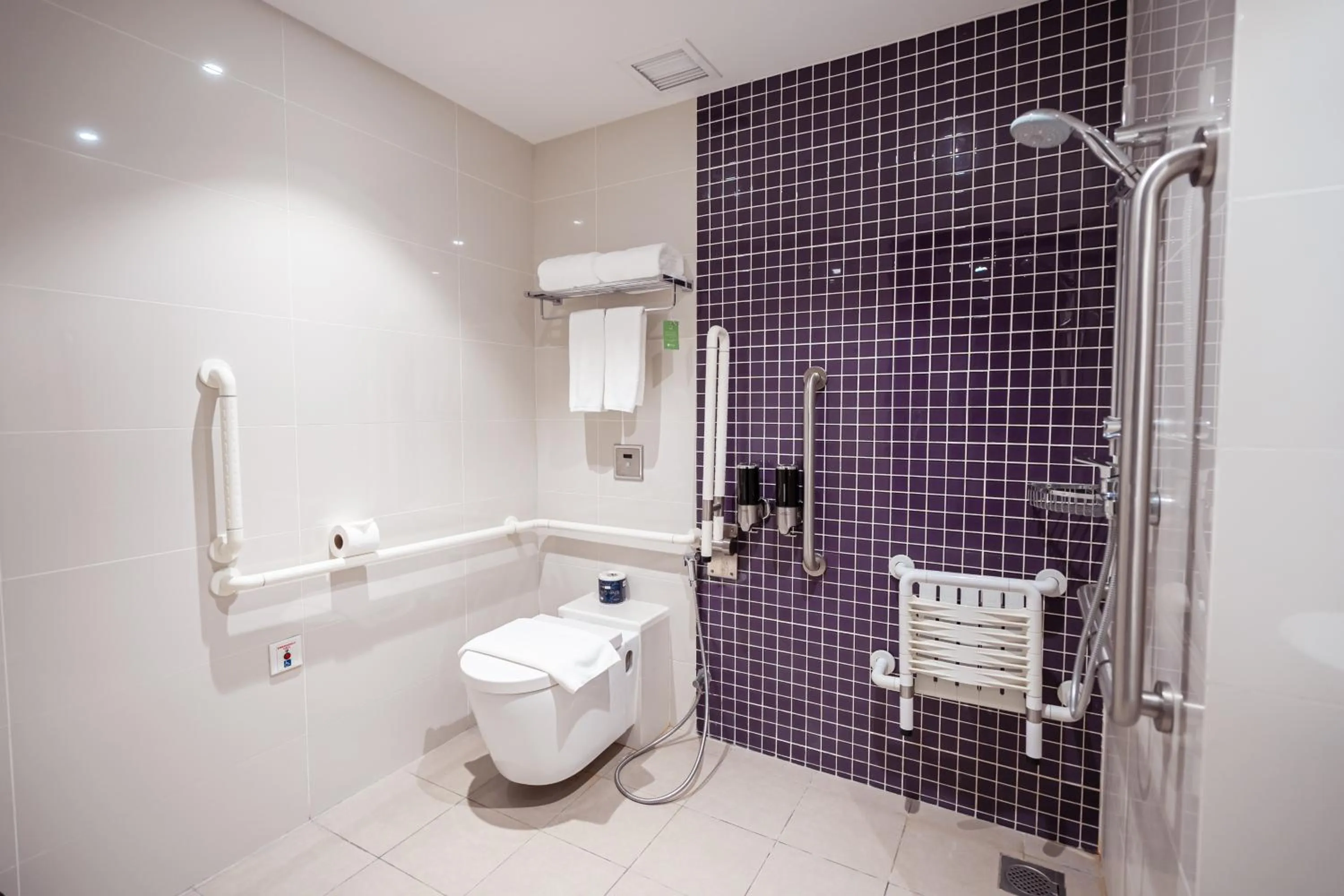 Toilet in Hotel Traveltine Downtown Singapore, Trademark Collection