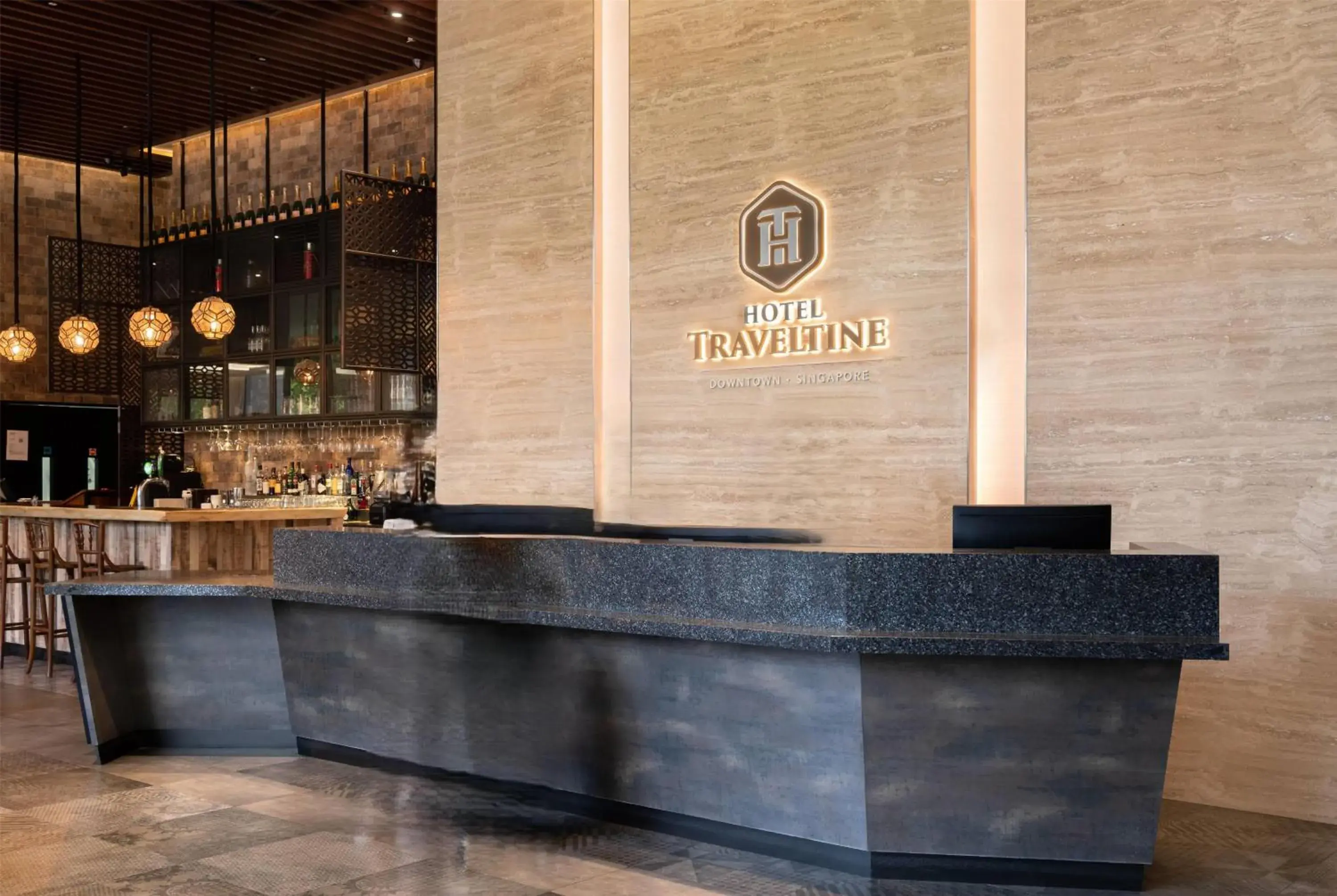 Lobby or reception in Hotel Traveltine Downtown Singapore, Trademark Collection Lobby or reception in Hotel Traveltine Downtown Singapore, Trademark Collection