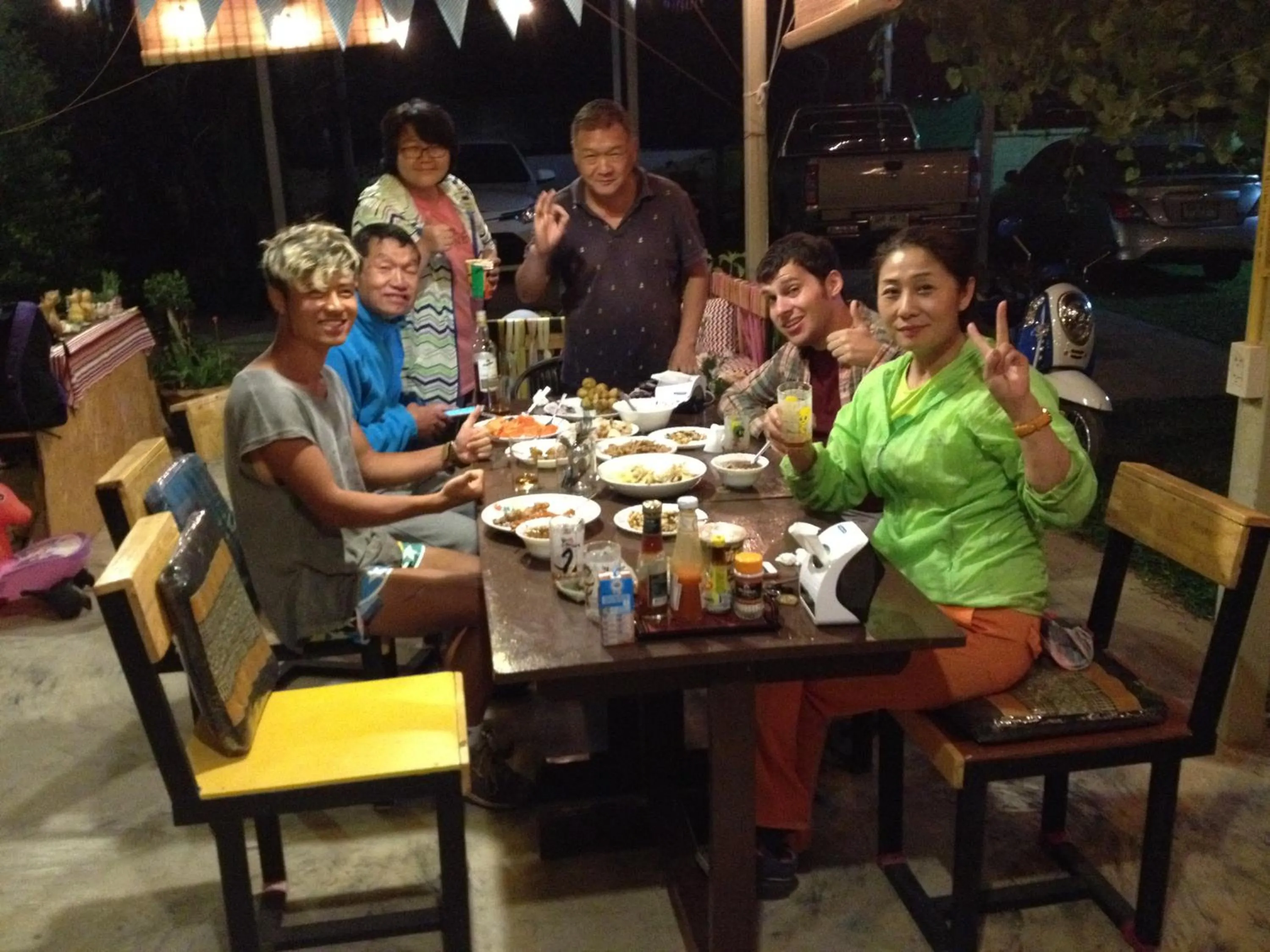 group of guests in Milin Guesthouse