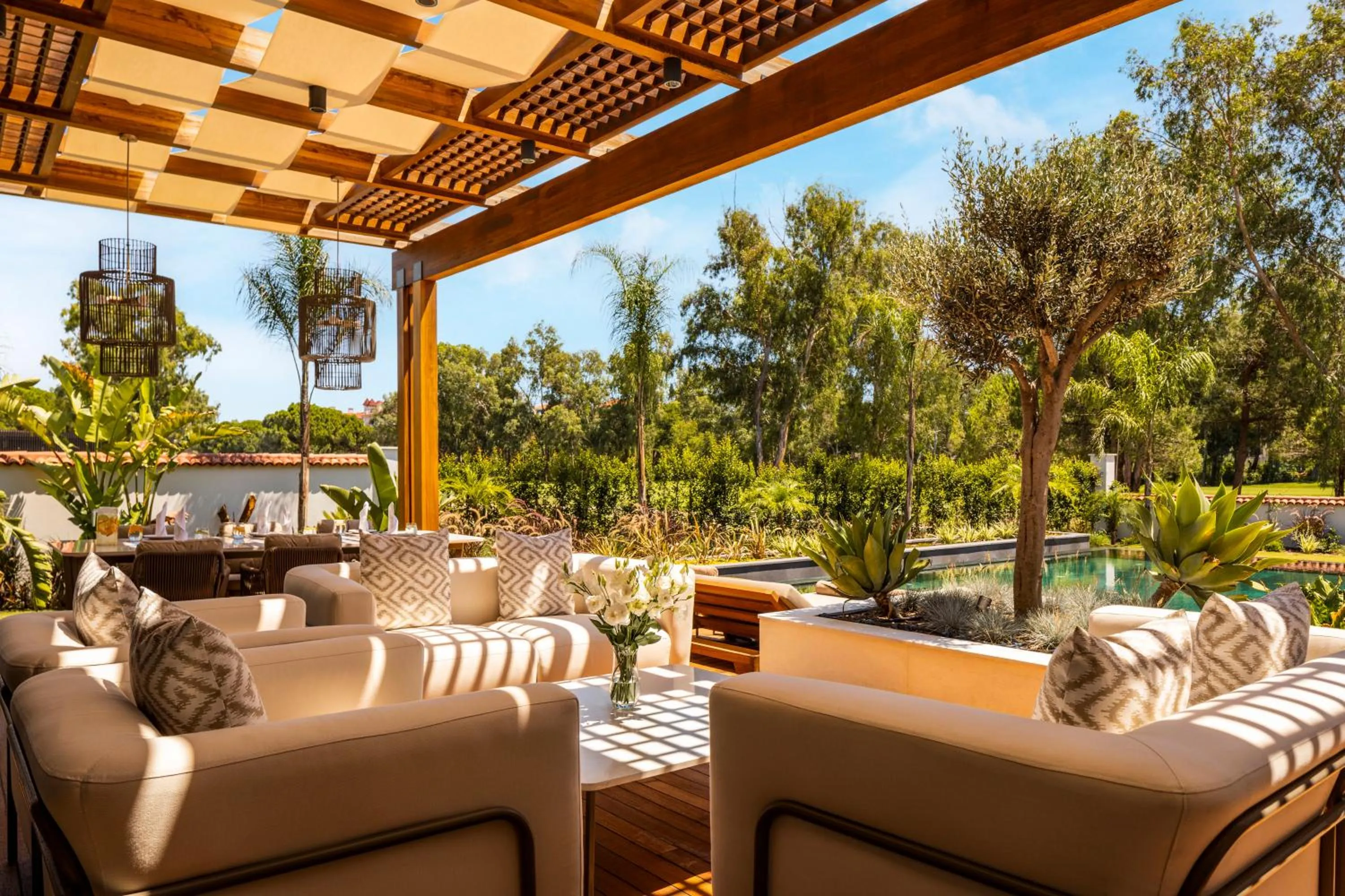 Patio in Kempinski Hotel The Dome Belek