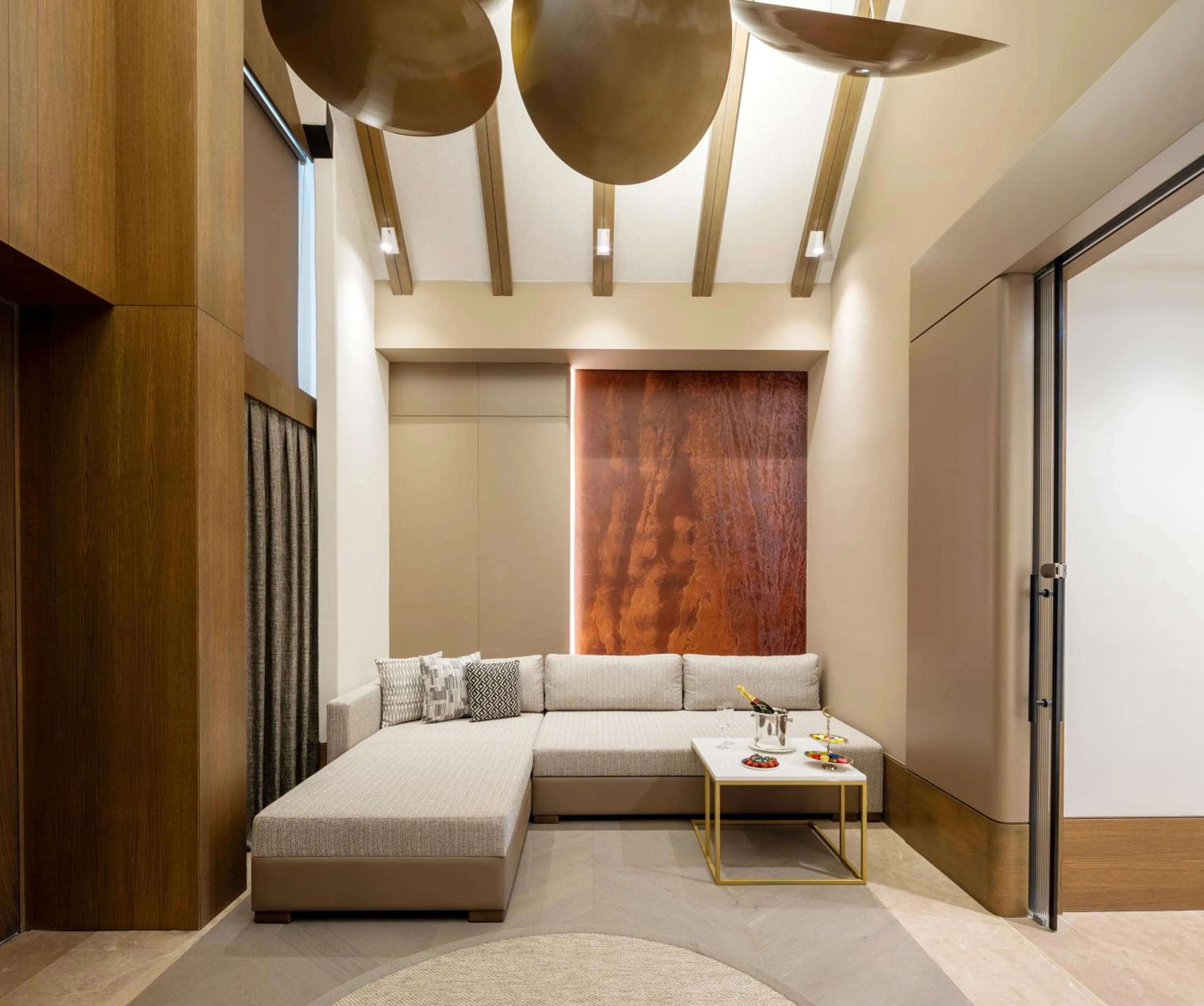 Living room, Bed in Kempinski Hotel The Dome Belek