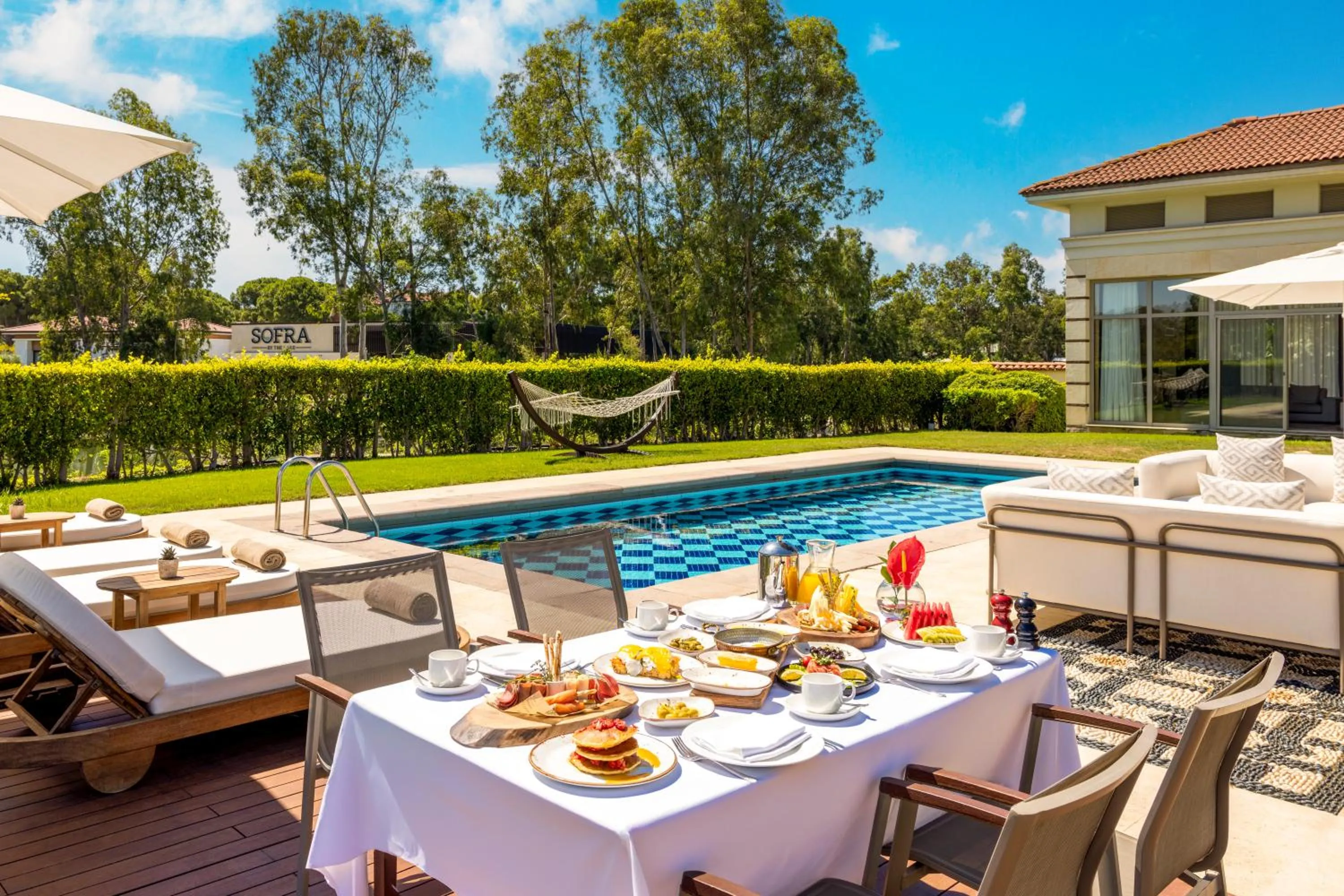 Patio in Kempinski Hotel The Dome Belek