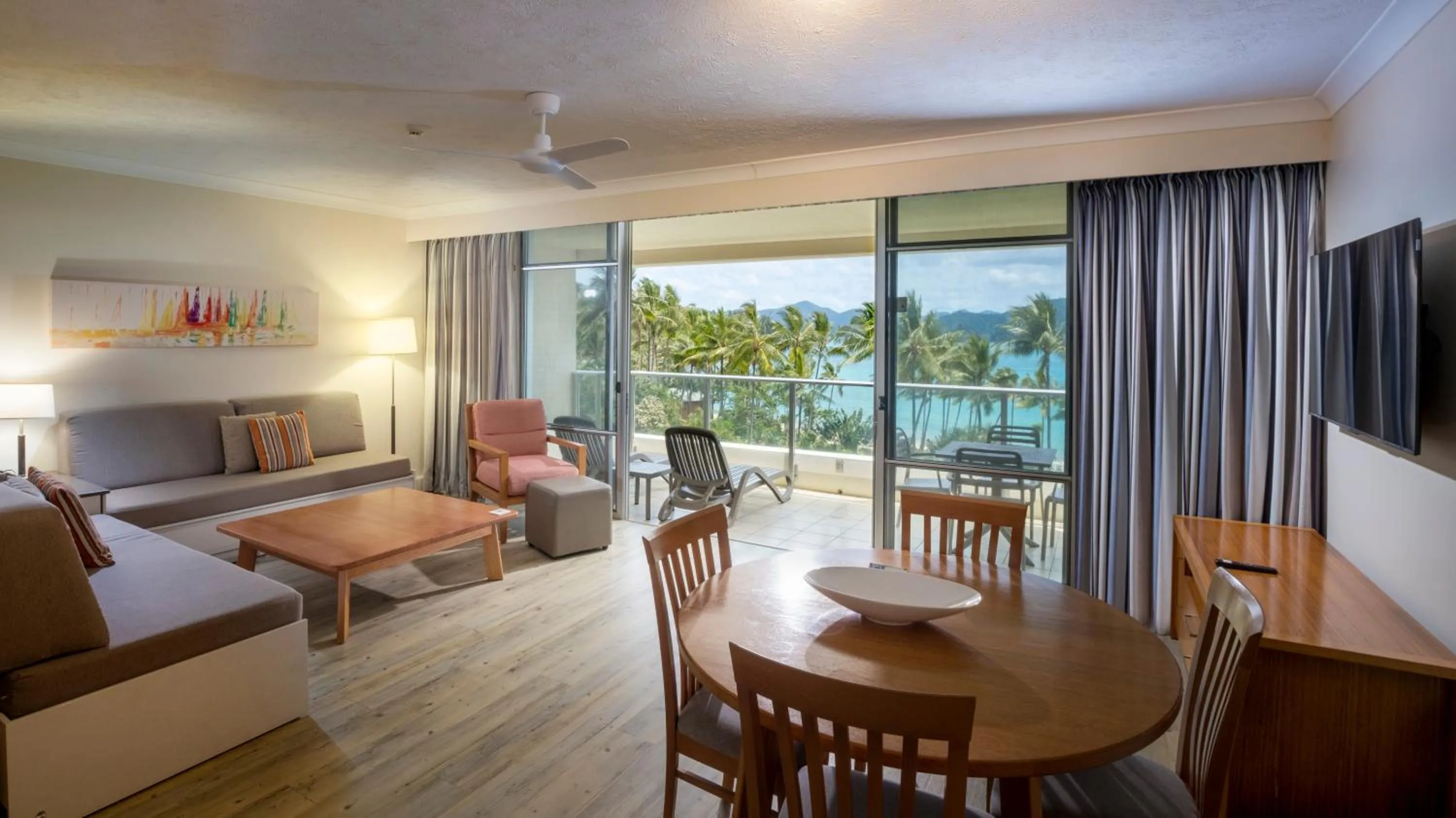 Communal lounge/ TV room in Whitsunday Apartments